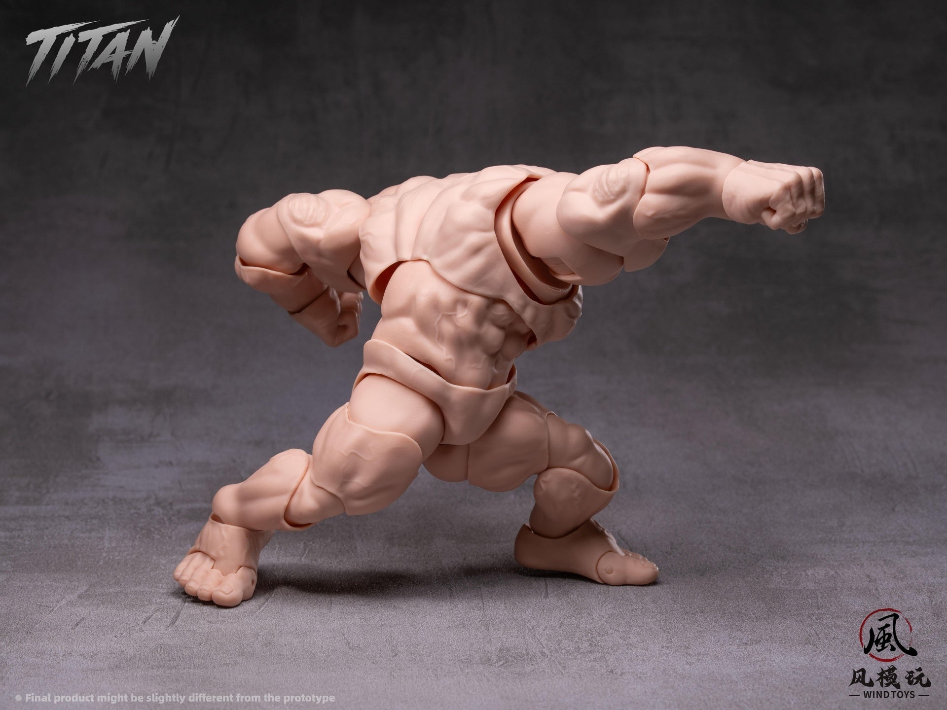 Titan 1/12 Super Action Muscle Body (Light Skin) by WIND TOYS