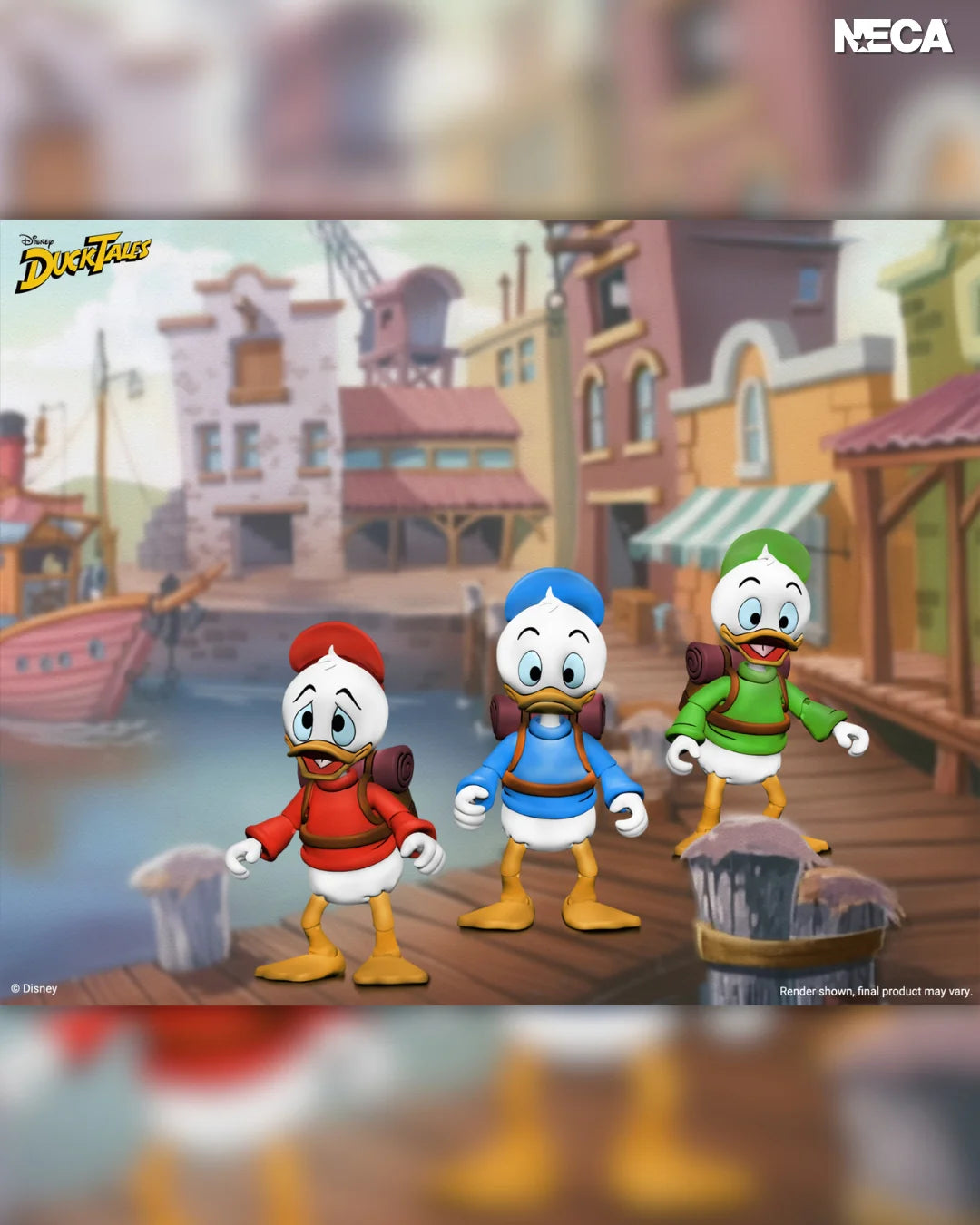 Disney’s DuckTales Ultimate Huey, Dewey, and Louie 7” Scale Action Figure 3-Pack
