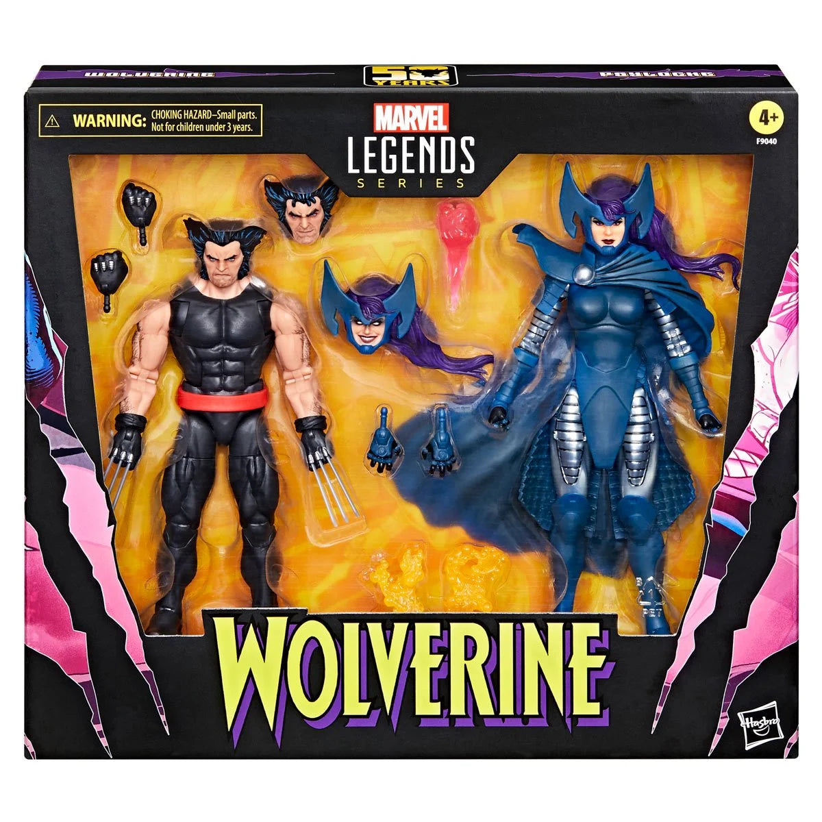 Wolverine Marvel Legends Wolverine and Psylocke Action Figures