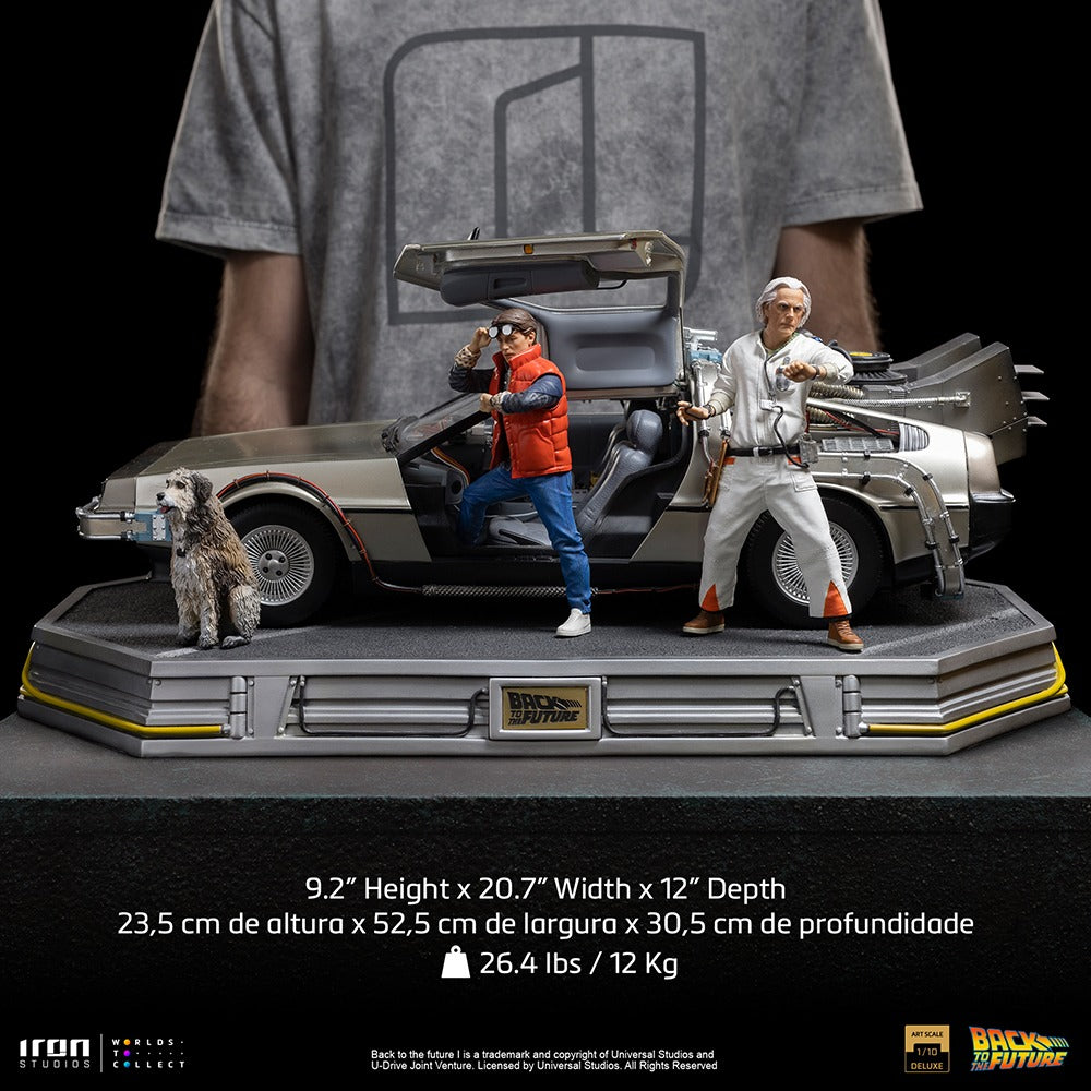 Back to the Future DeLorean Set Deluxe Version Art Scale 1/10