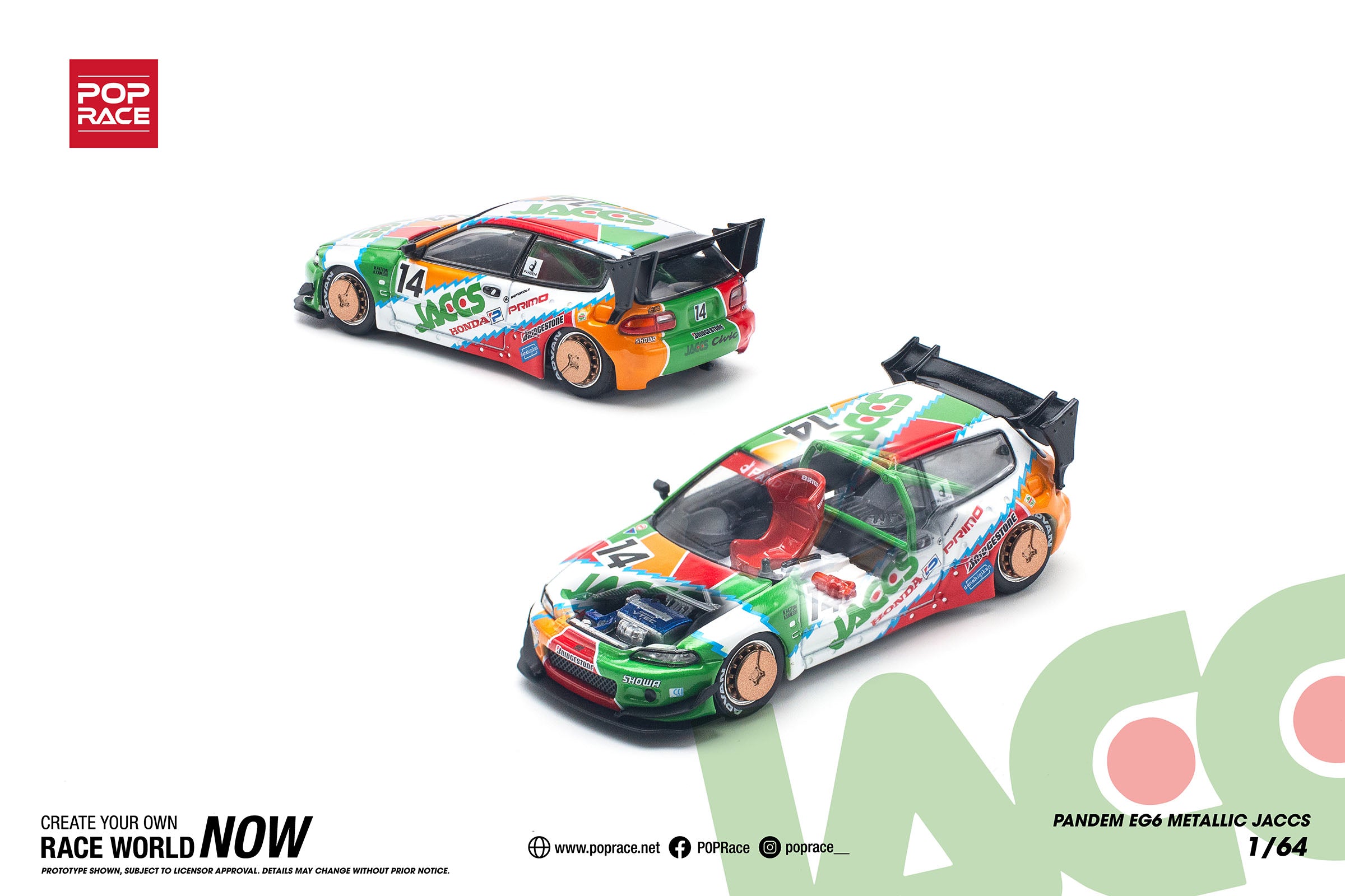 Pandem Civic EG6 v1.5 Metallic JACCS PR640128 by Pop Race