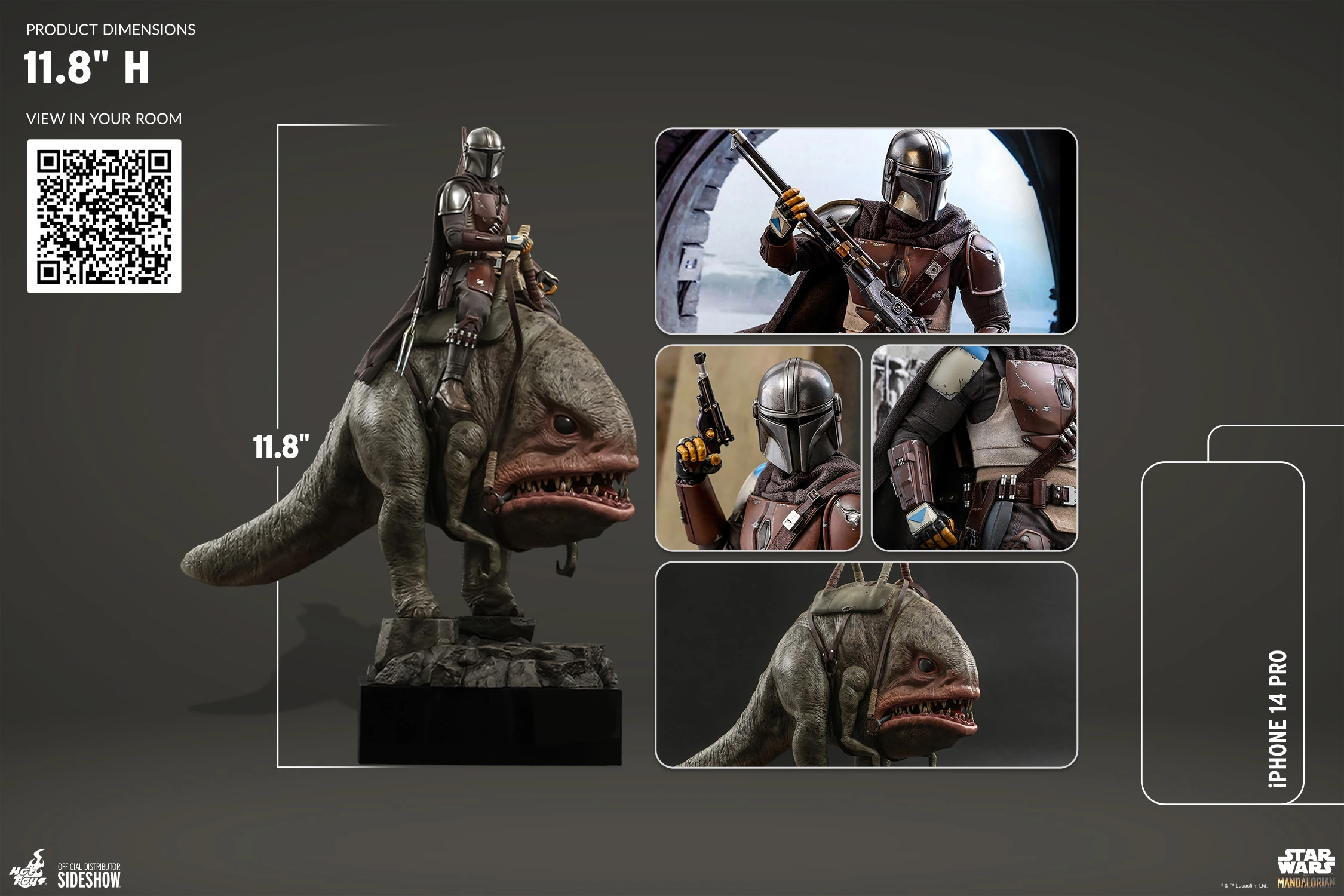 Mandalorian & Blurrg Sixth Scale Figure by Hot Toys