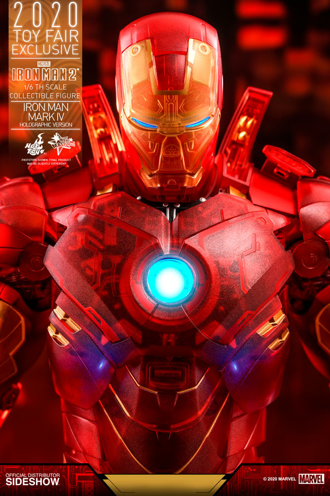 Iron Man Mark IV (Holographic Version) 1/6 Figure By Hot Toys