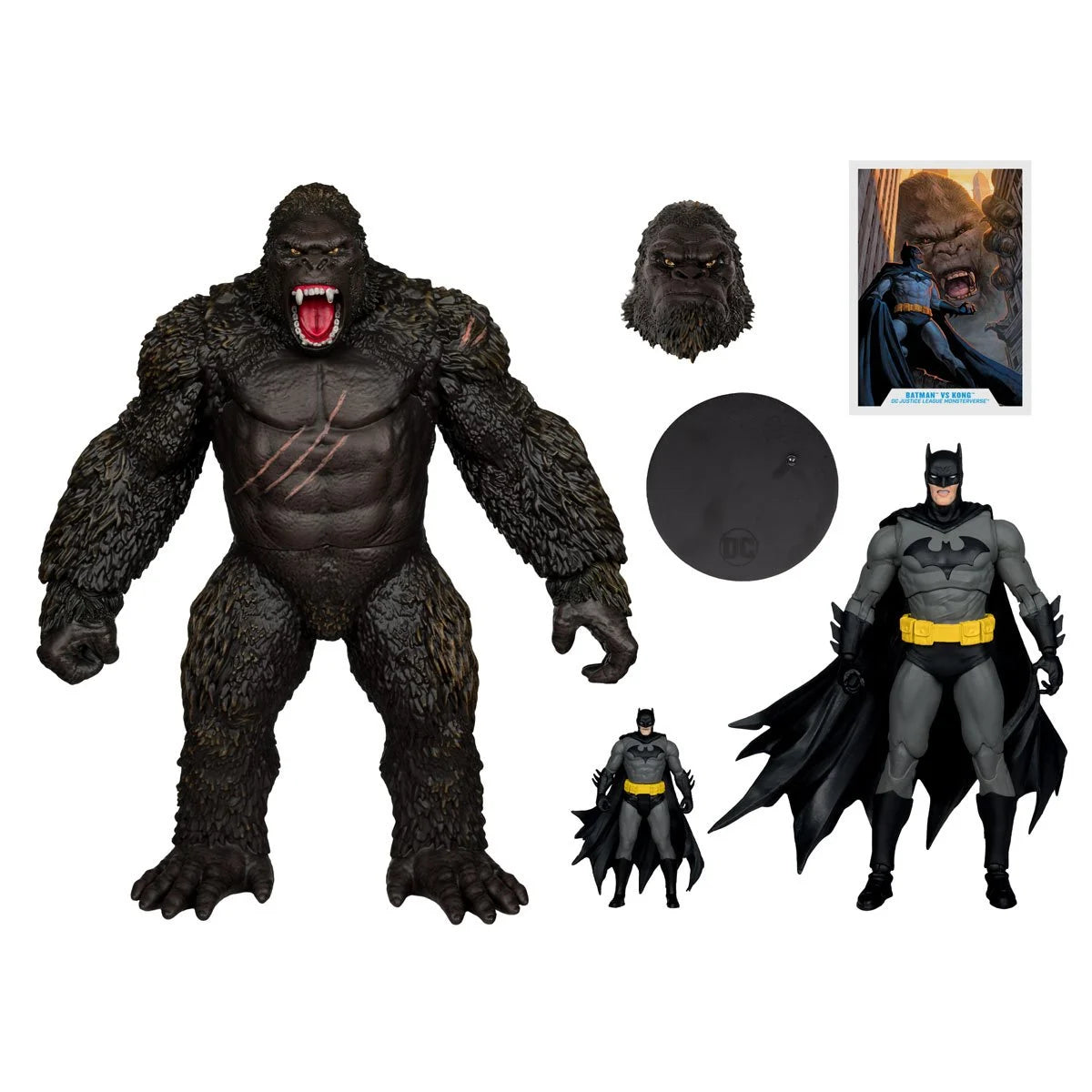 Batman vs. Kong Megafig Justice League vs. Godzilla vs. Kong Action Figure 2-Pack