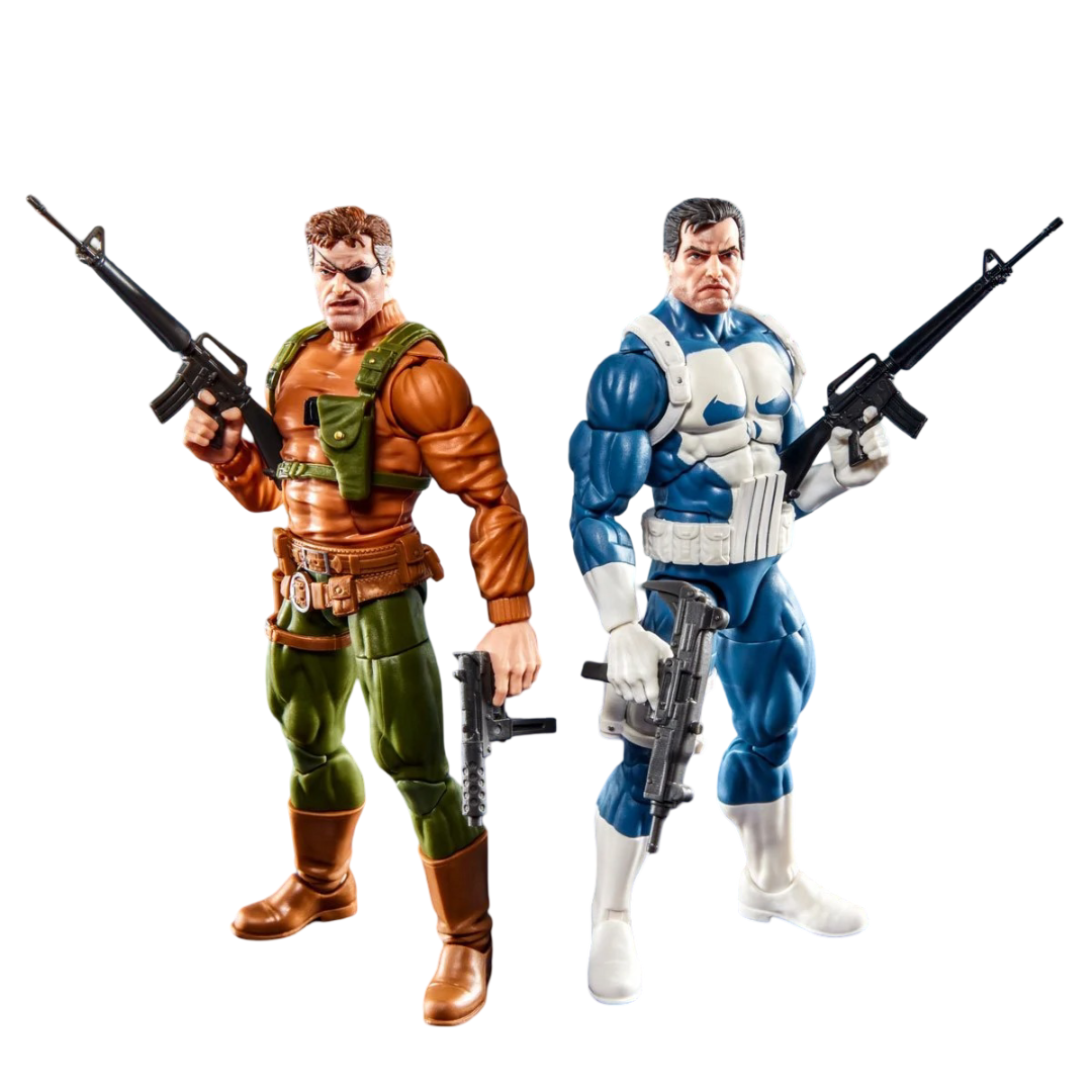 Punisher Marvel Legends Gamerverse Punisher and Nick Fury Action Figures