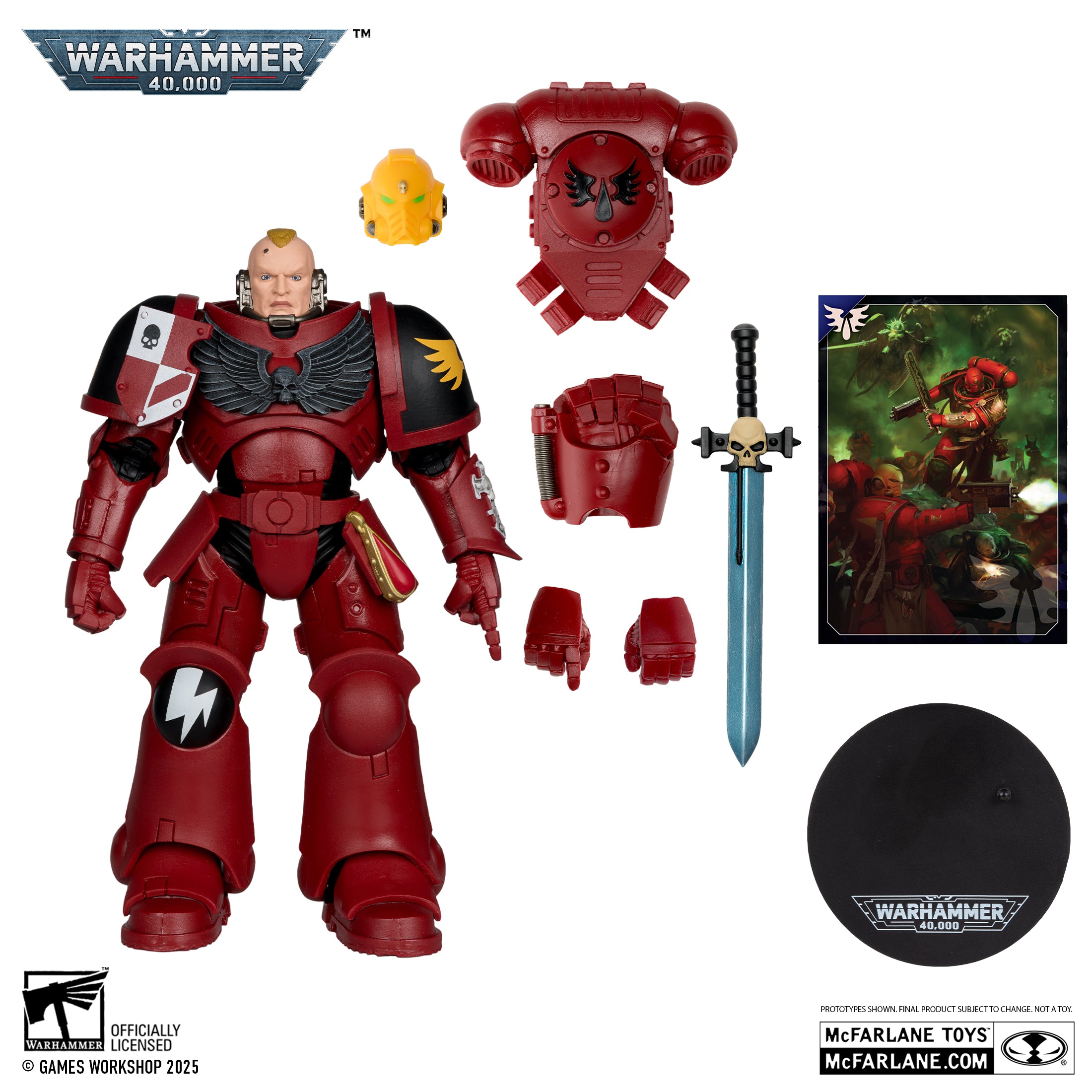 Warhammer 40,000 Blood Angel Assault Intercessor Sergeant By Mcfarlane