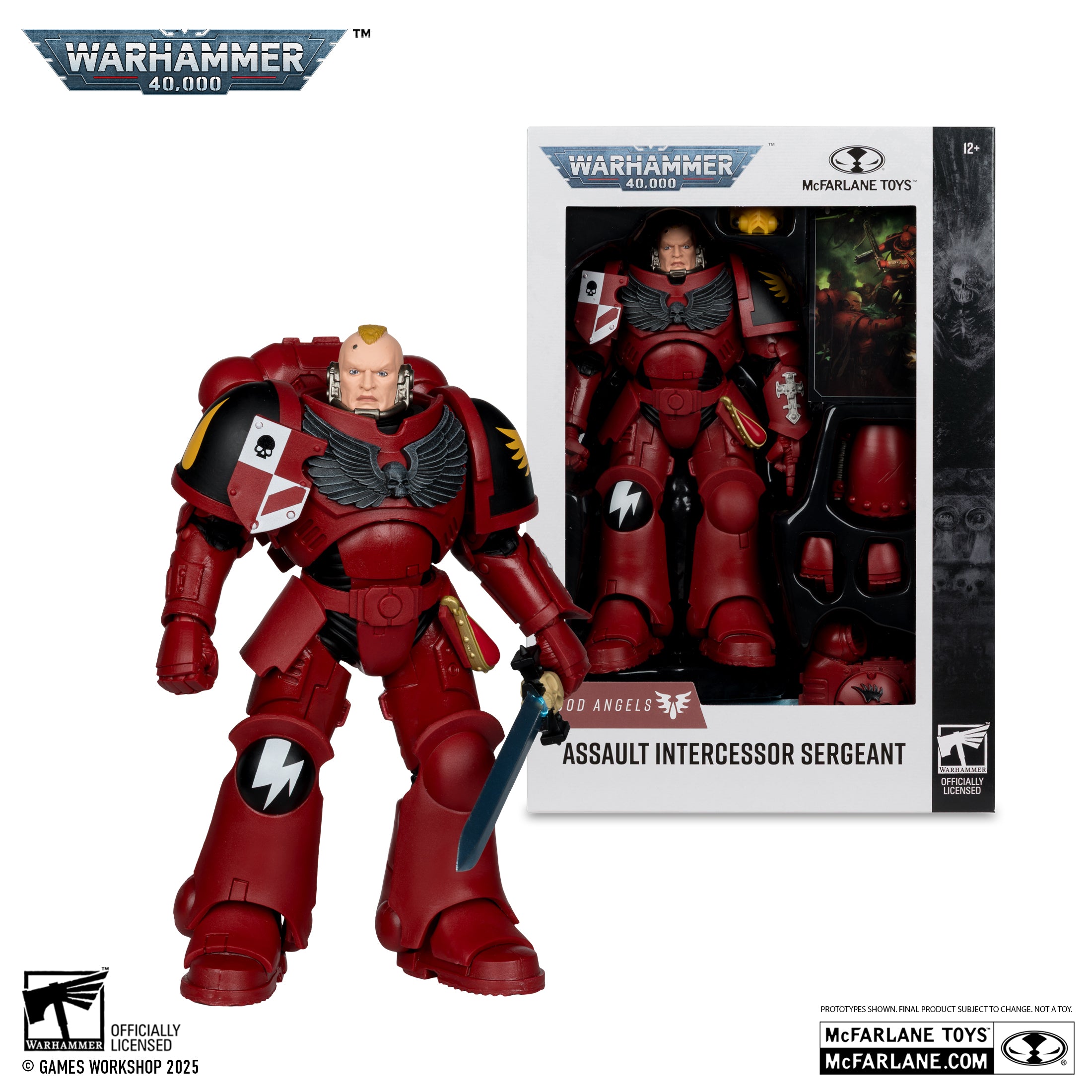 Warhammer 40,000 Blood Angel Assault Intercessor Sergeant By Mcfarlane