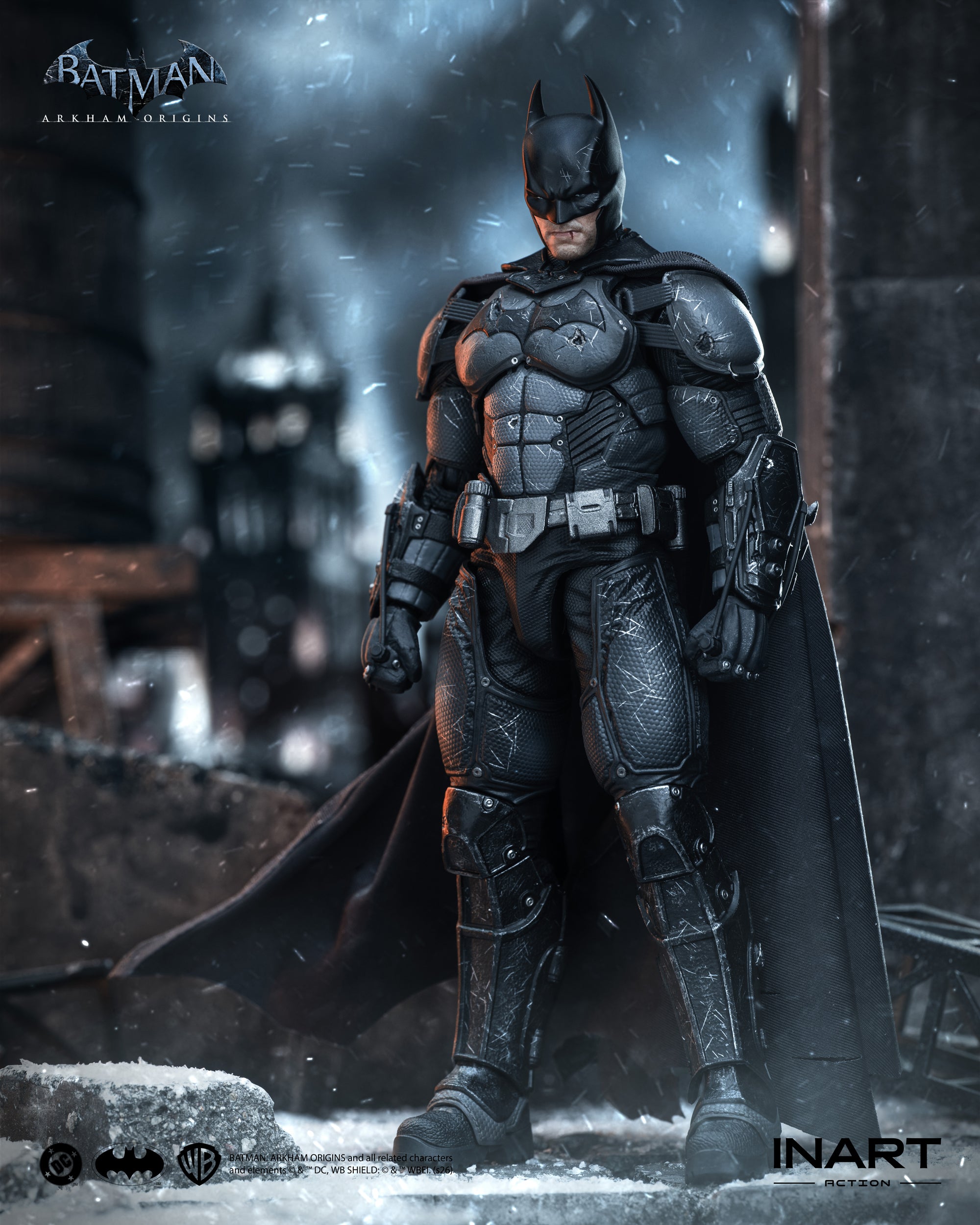 INART Action – Batman: Arkham Origins – Batman (Battle Damaged Version) Action Figure