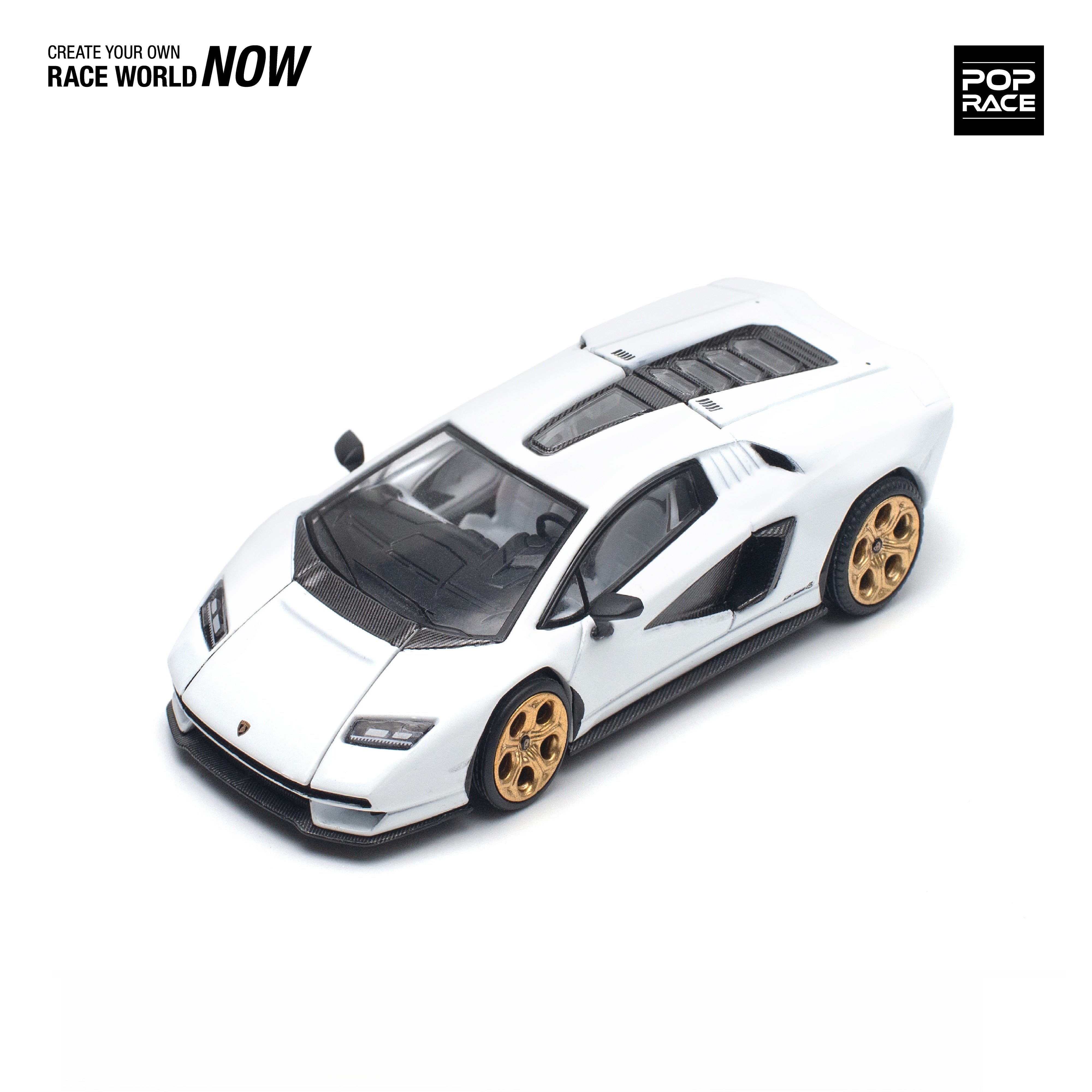 Lamborghini Countach LPI 800-4 Bianco Sid PR640117 by Pop Race