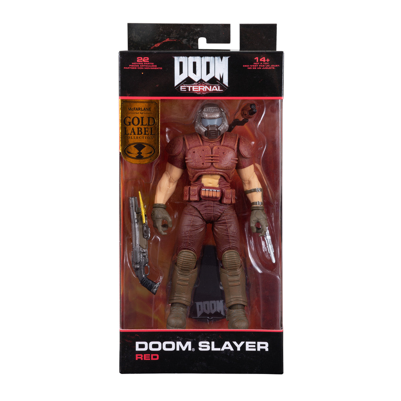 Doom Slayer Classic Marine w/Red Skin (Doom) 7" Gold Label Figure By McFarlane Toys