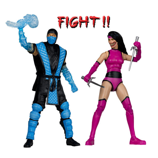 Sub-Zero vs Mileena (Mortal Kombat Klassic) Deluxe 2-Pack Action Figure