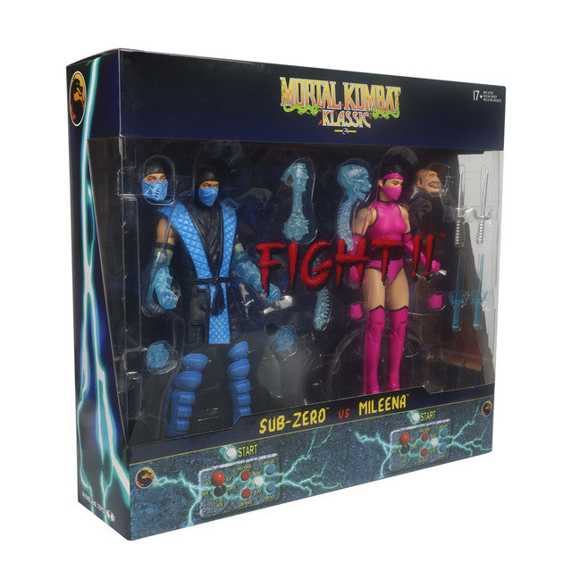 Sub-Zero vs Mileena (Mortal Kombat Klassic) Deluxe 2-Pack Action Figure