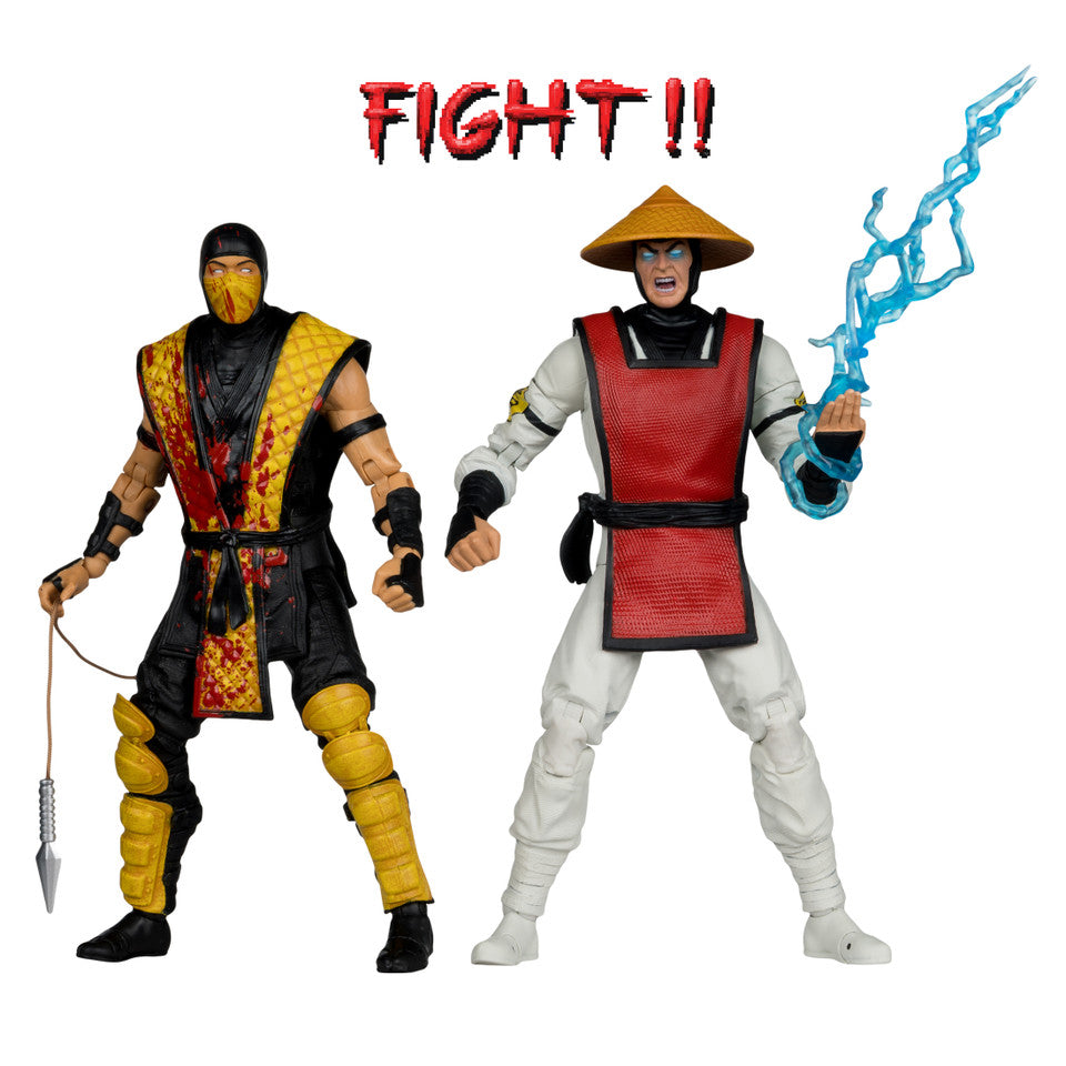 Scorpion vs Raiden (Mortal Kombat Klassic) 2-Pack Action Figures