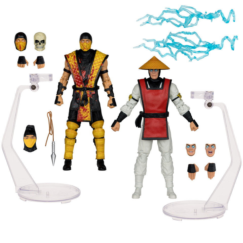 Scorpion vs Raiden (Mortal Kombat Klassic) 2-Pack Action Figures