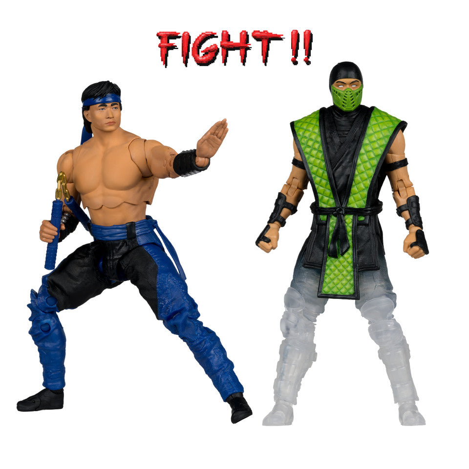 Liu Kang vs Reptile (Mortal Kombat Klassic) Deluxe 2-Pack Action Figure