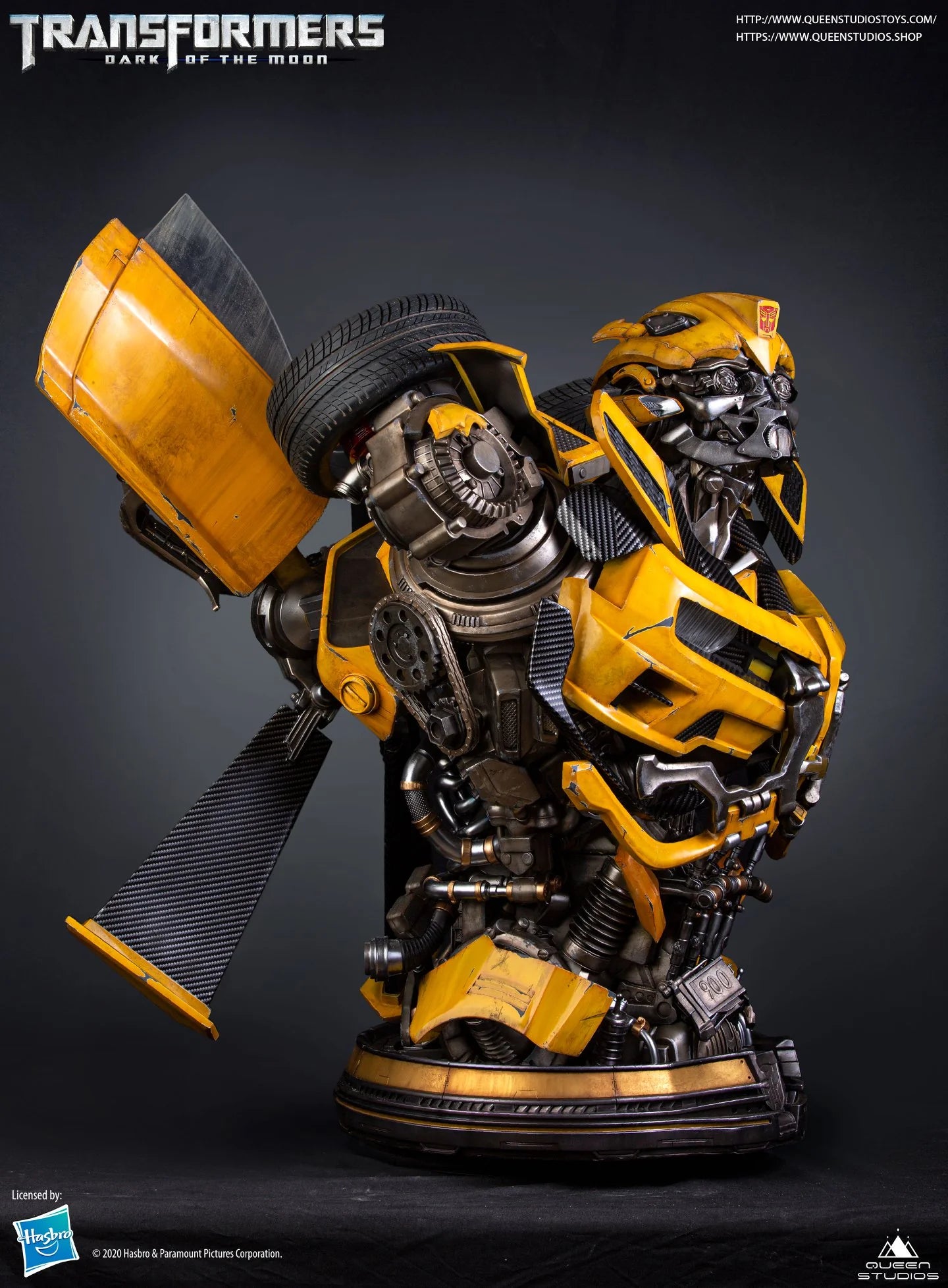 Queen Studios Human Size DOTM Transformer Bumblebee Bust