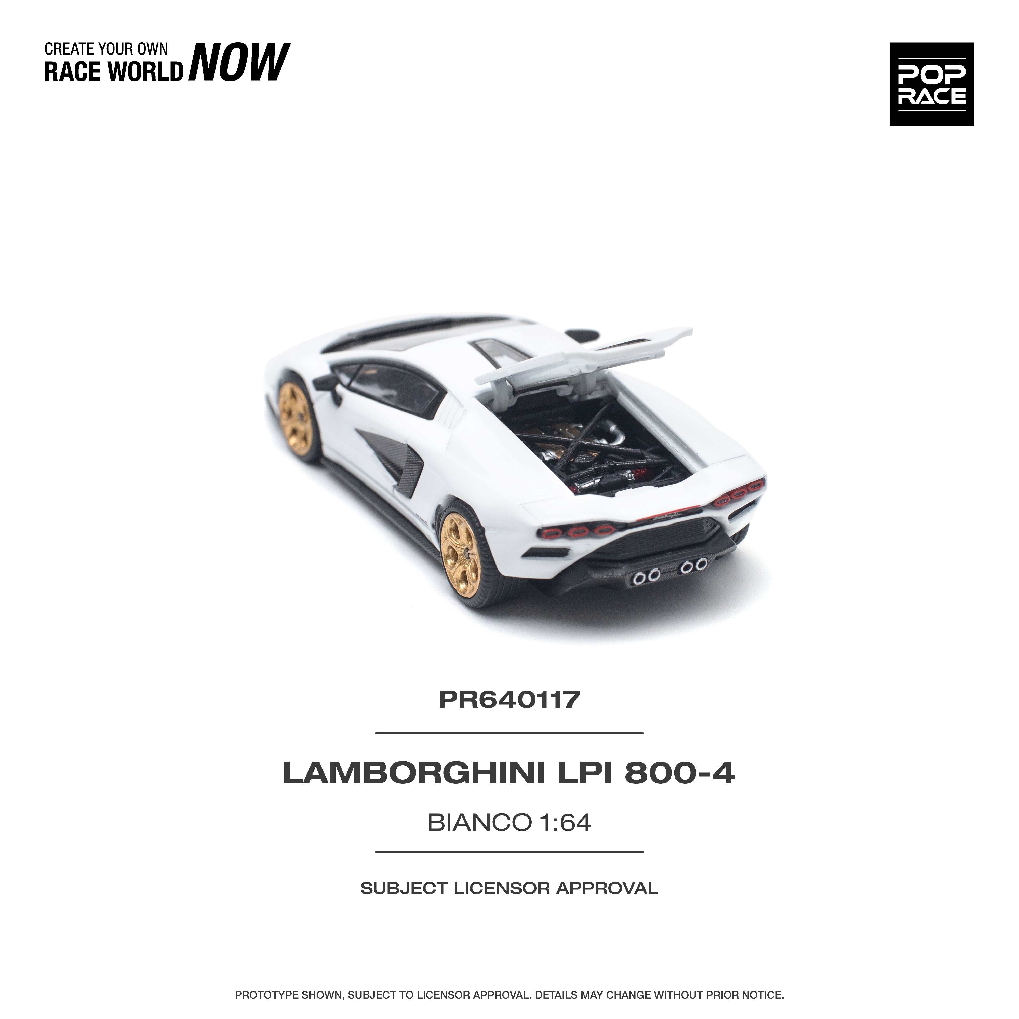 Lamborghini Countach LPI 800-4 Bianco Sid PR640117 by Pop Race