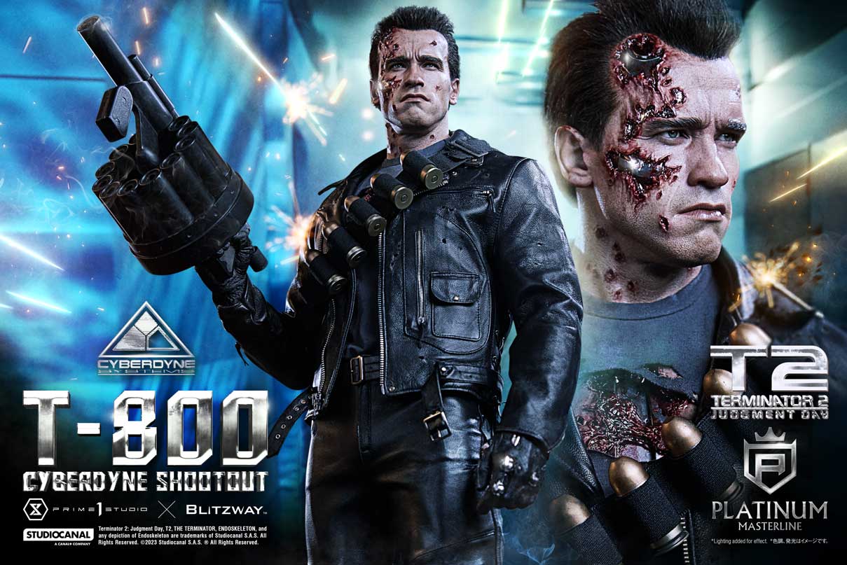 Terminator 2: Judgment Day T-800 Cyberdyne Shootout By Prime 1 Studio