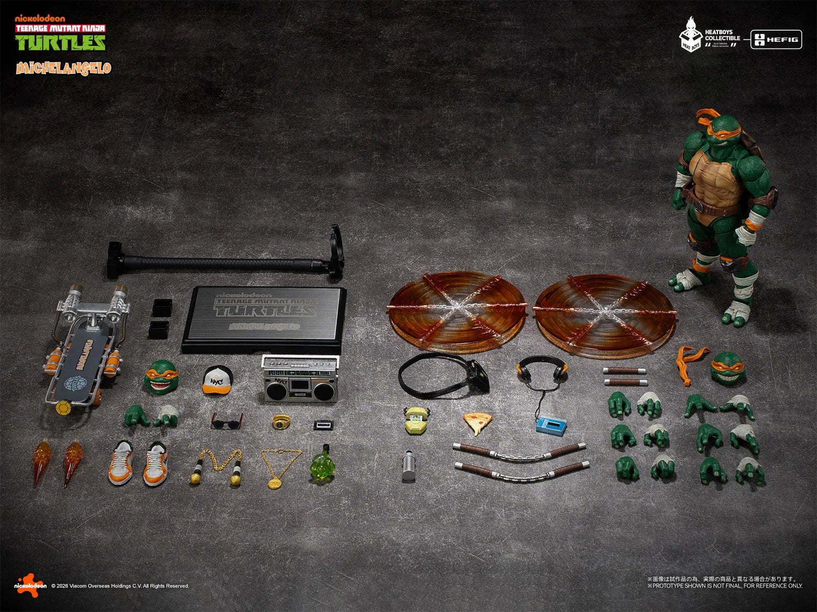 HB0105 HEFIG TMNT Michelangelo Action Figure Bonus Edition By Heatboys