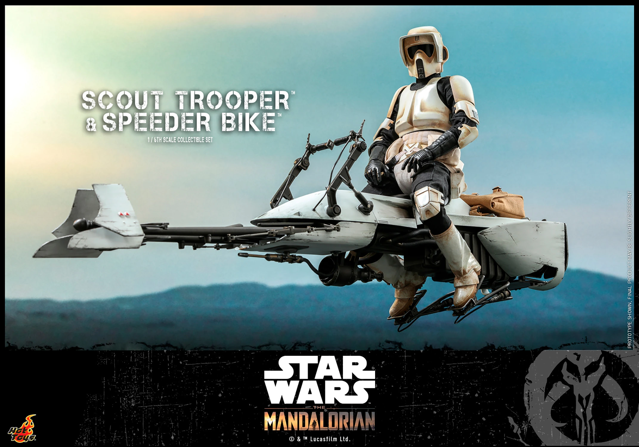 SCOUT TROOPER AND SPEEDER BIKE Set By Hot Toys