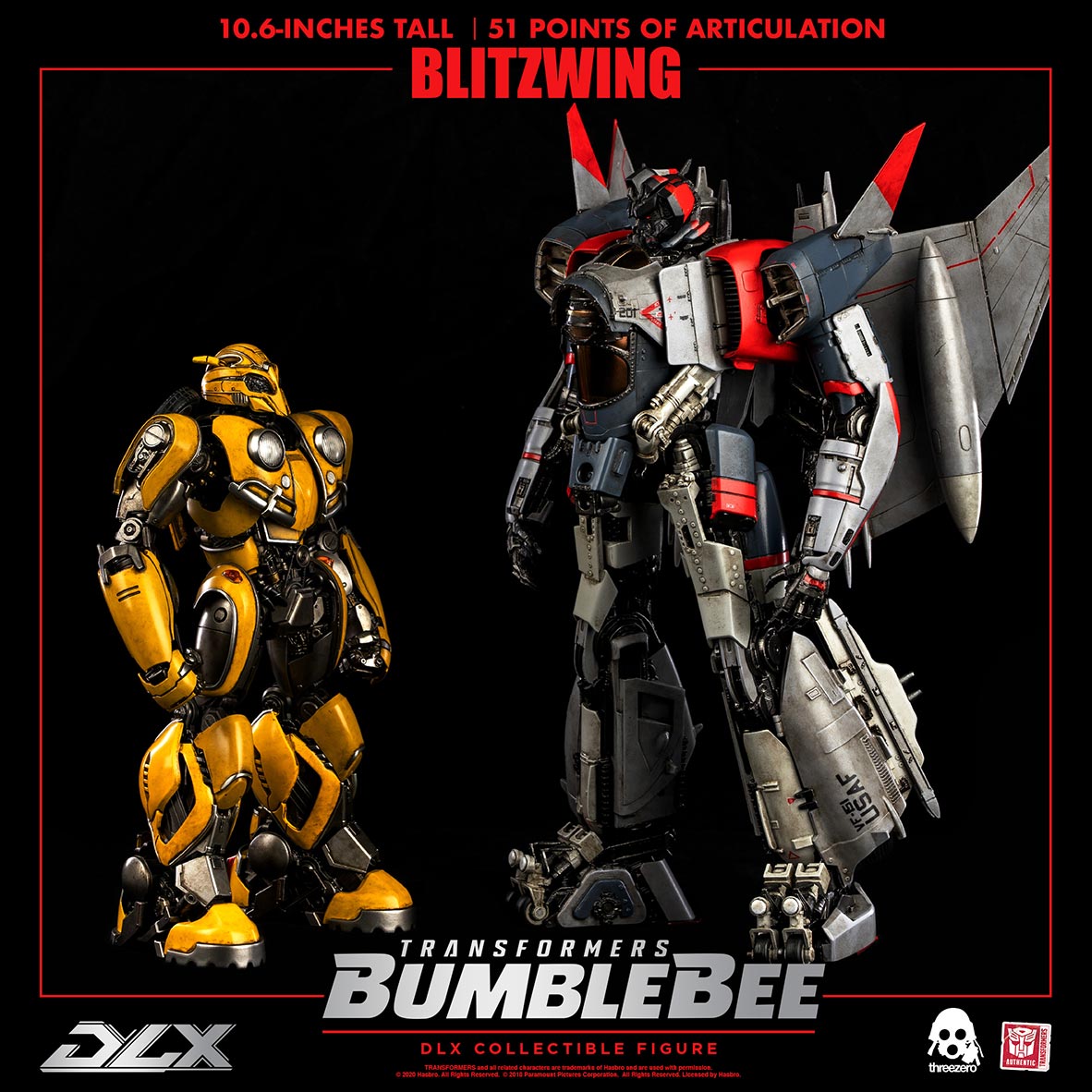 Transformers Bumblebee DLX Blitzwing By Threezero