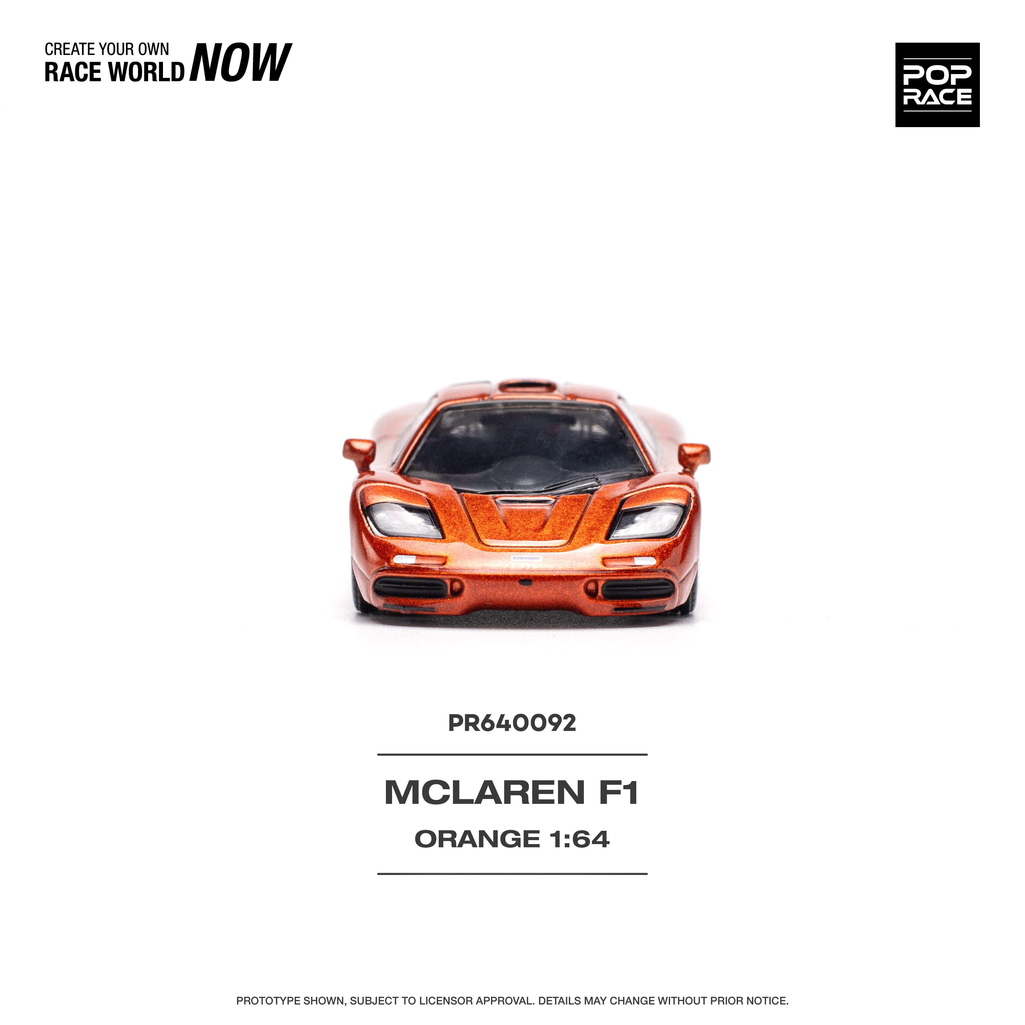 McLAREN F1 - Orange PR640920 by Pop Race