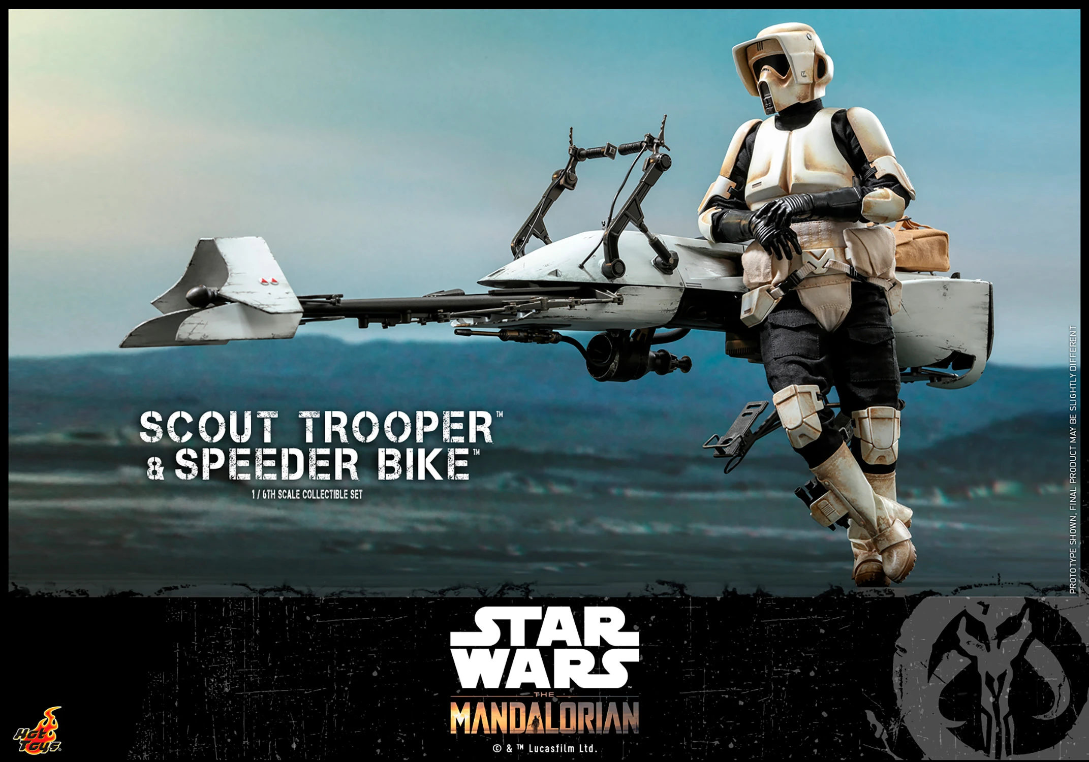 SCOUT TROOPER AND SPEEDER BIKE Set By Hot Toys