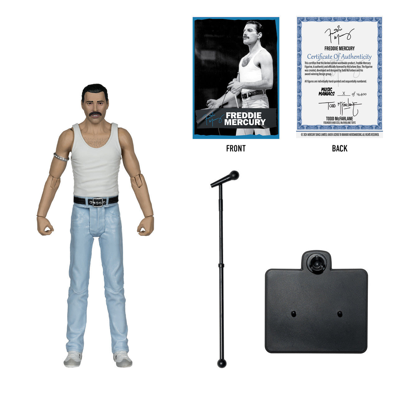 Freddie Mercury (Music Maniacs: Rock) 6" Posed Figure