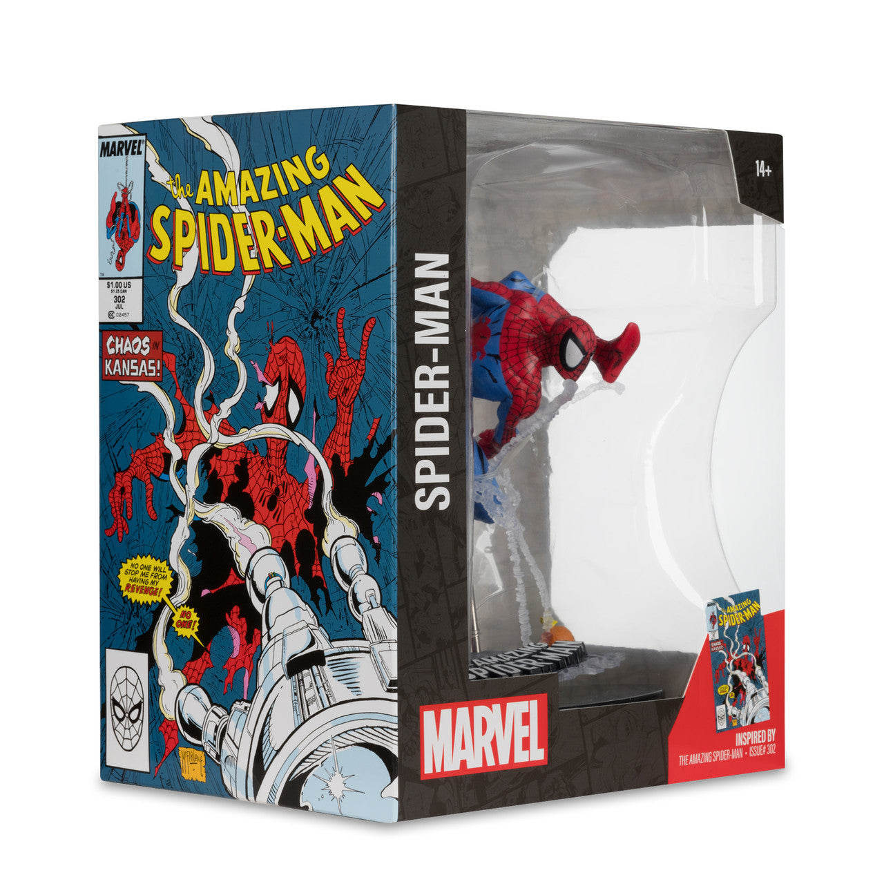 Spider-Man (The Amazing Spider-Man #302) Collectible Figure w/Scene by McFarlane