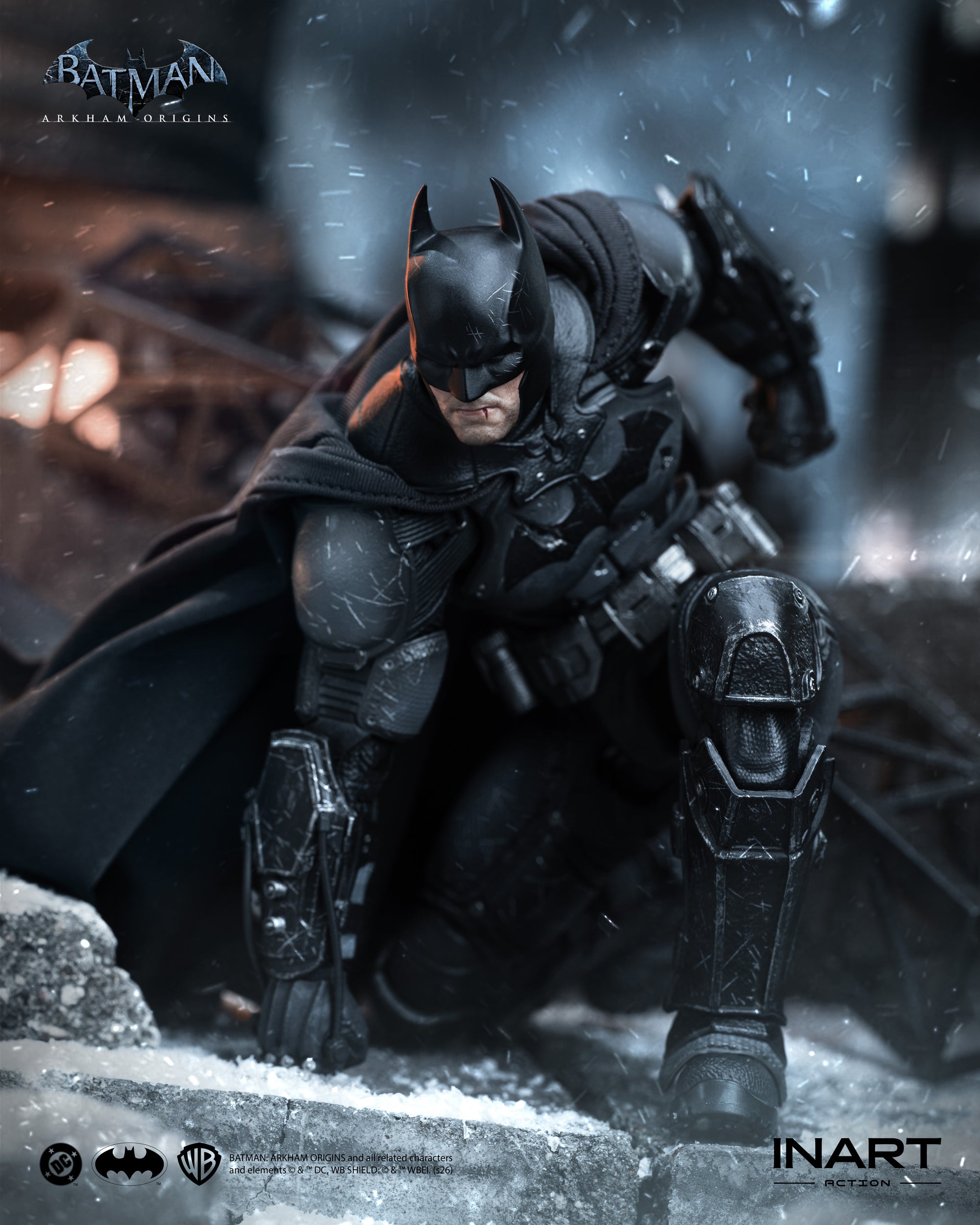 [Pre-order Deposit] INART Action – Batman: Arkham Origins – Batman (Battle Damaged Version) Action Figure