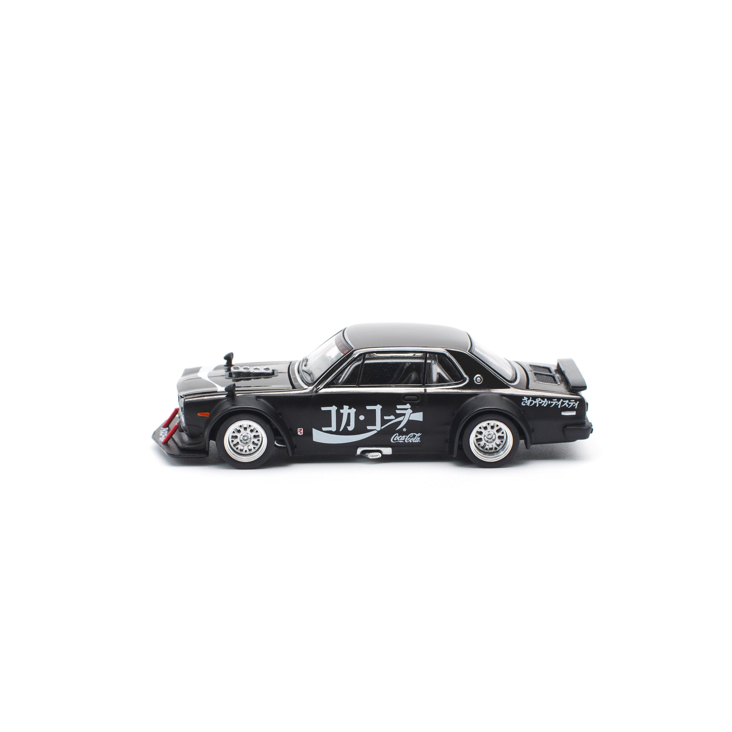 SKYLINE GT-R V8 DRIFT (HAKOSUKA) Coca Cola Chrome Black JP PR640161 by Pop Race