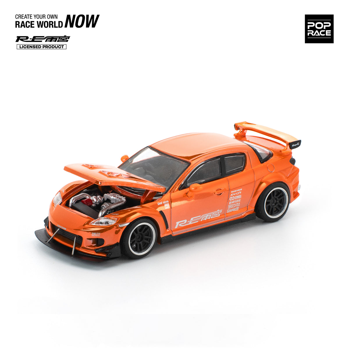 MAZDA RX-8 RE-Amemiya Chrome Orange PR640281 by Pop Race