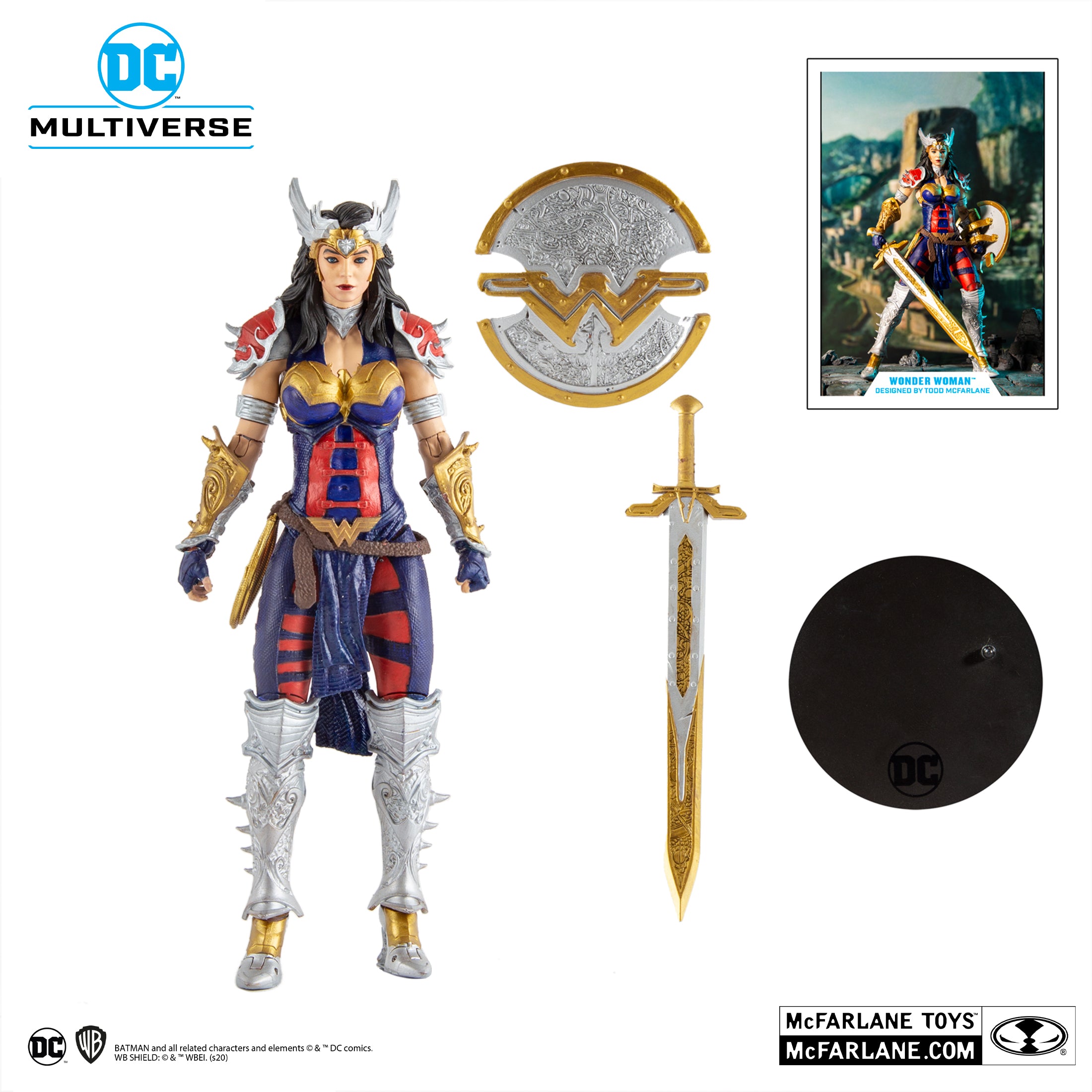 Wonder Woman Designed by Todd McFarlane Action Figure By McFarlane
