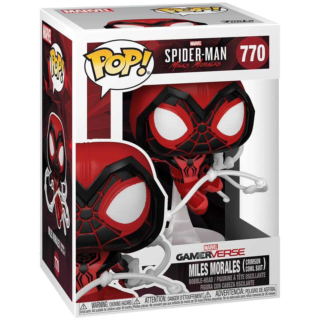 Spider-Man Miles Morales Game Crimson Cowl Suit Funko Pop!