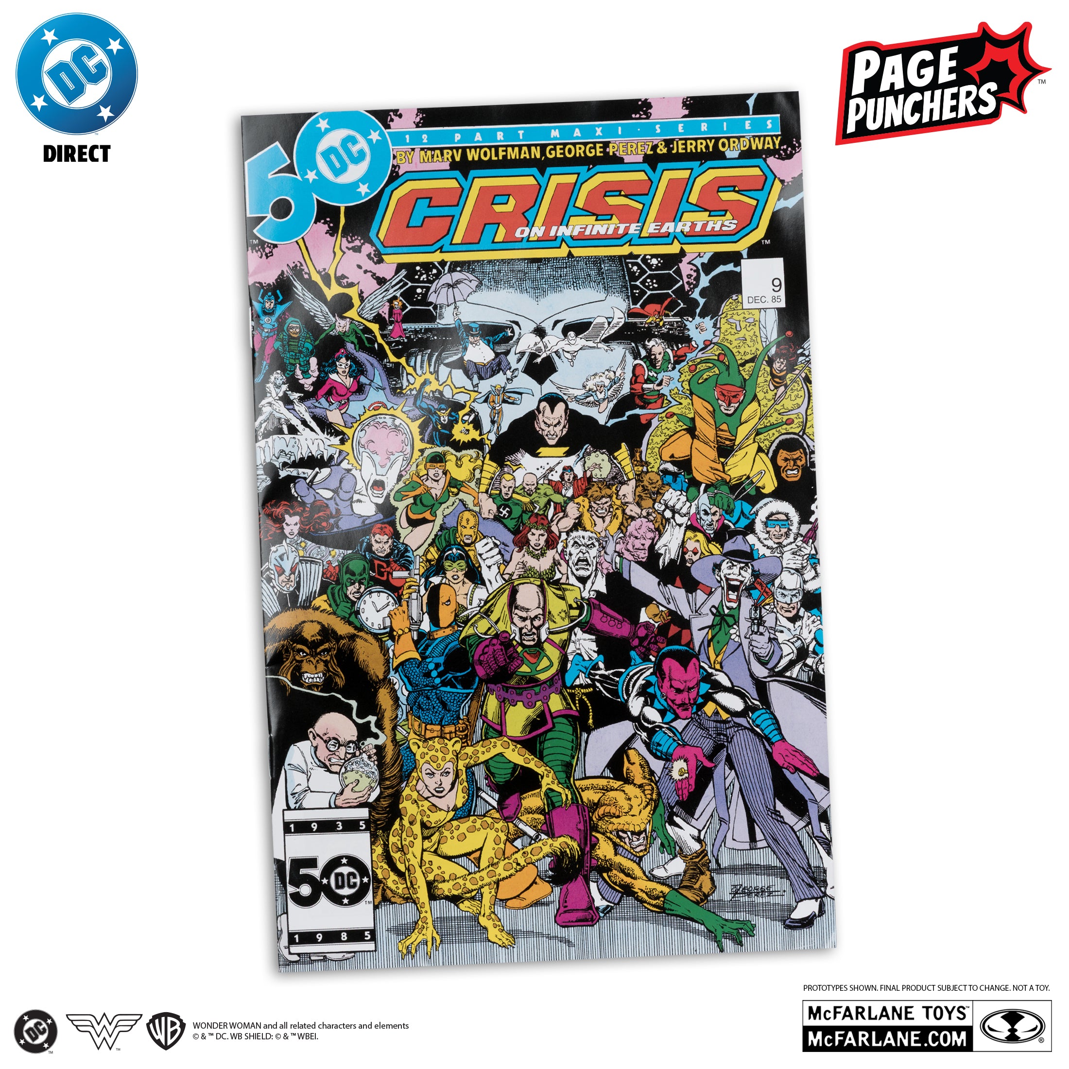 Cheetah (Crisis on Infinite Earths) with Comic (Page Punchers) Red Platinum Edition Action Figure