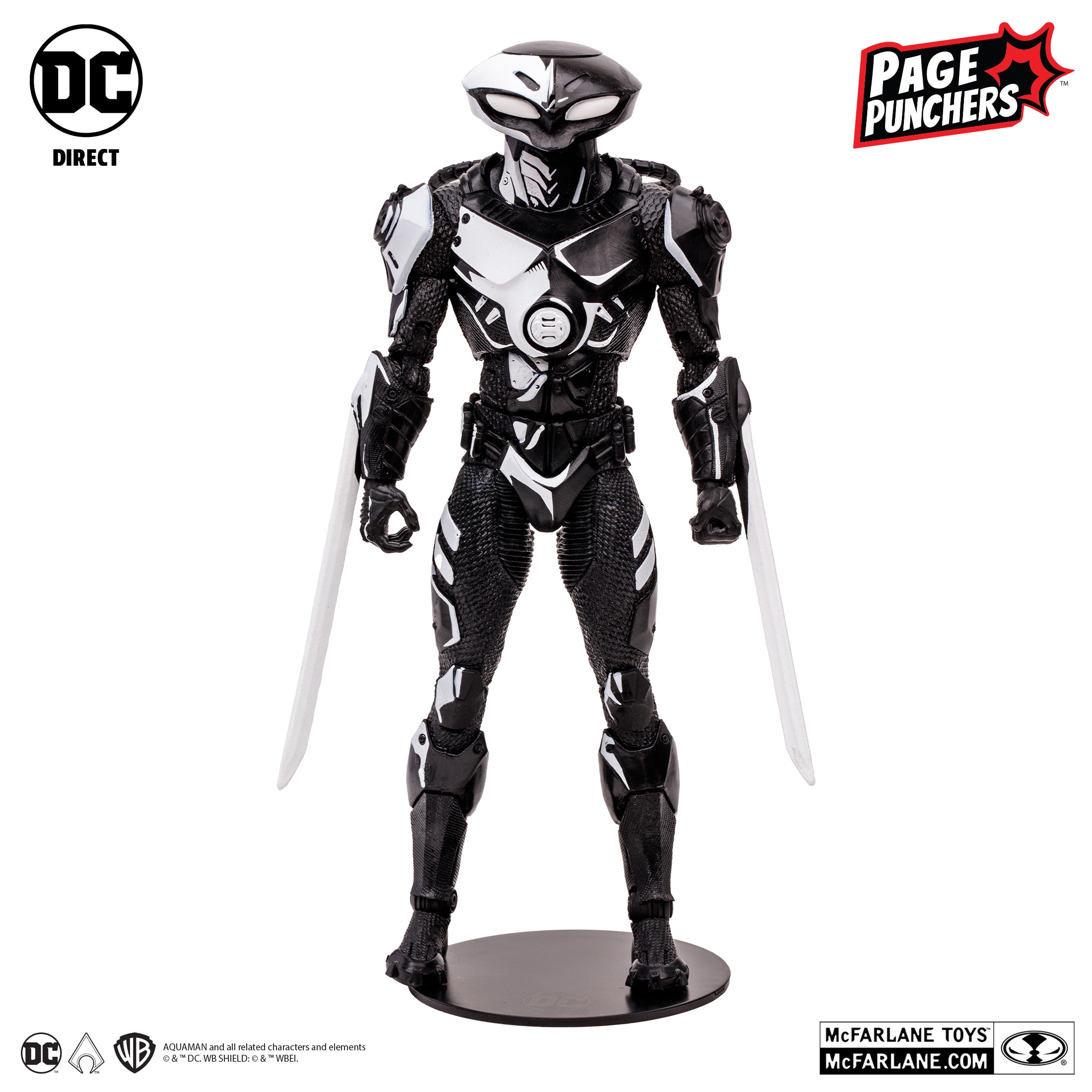 Black Manta (Line Art) Gold Label (Page Punchers) Figure By McFarlane