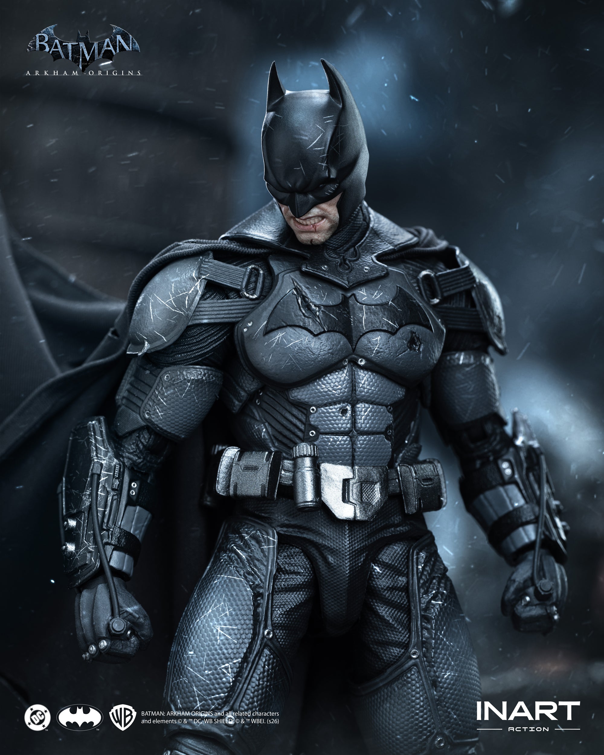 INART Action – Batman: Arkham Origins – Batman (Battle Damaged Version) Action Figure