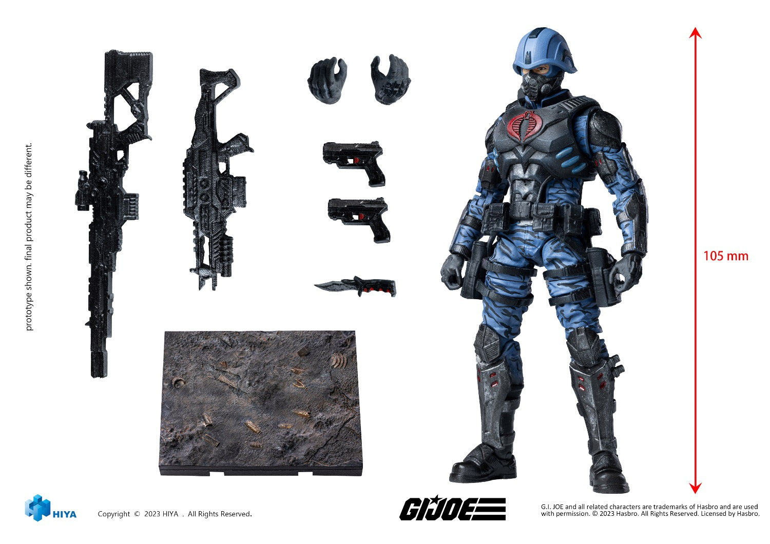 HIYA Exquisite Mini Series 1/18 Scale Cobra Trooper Action Figure