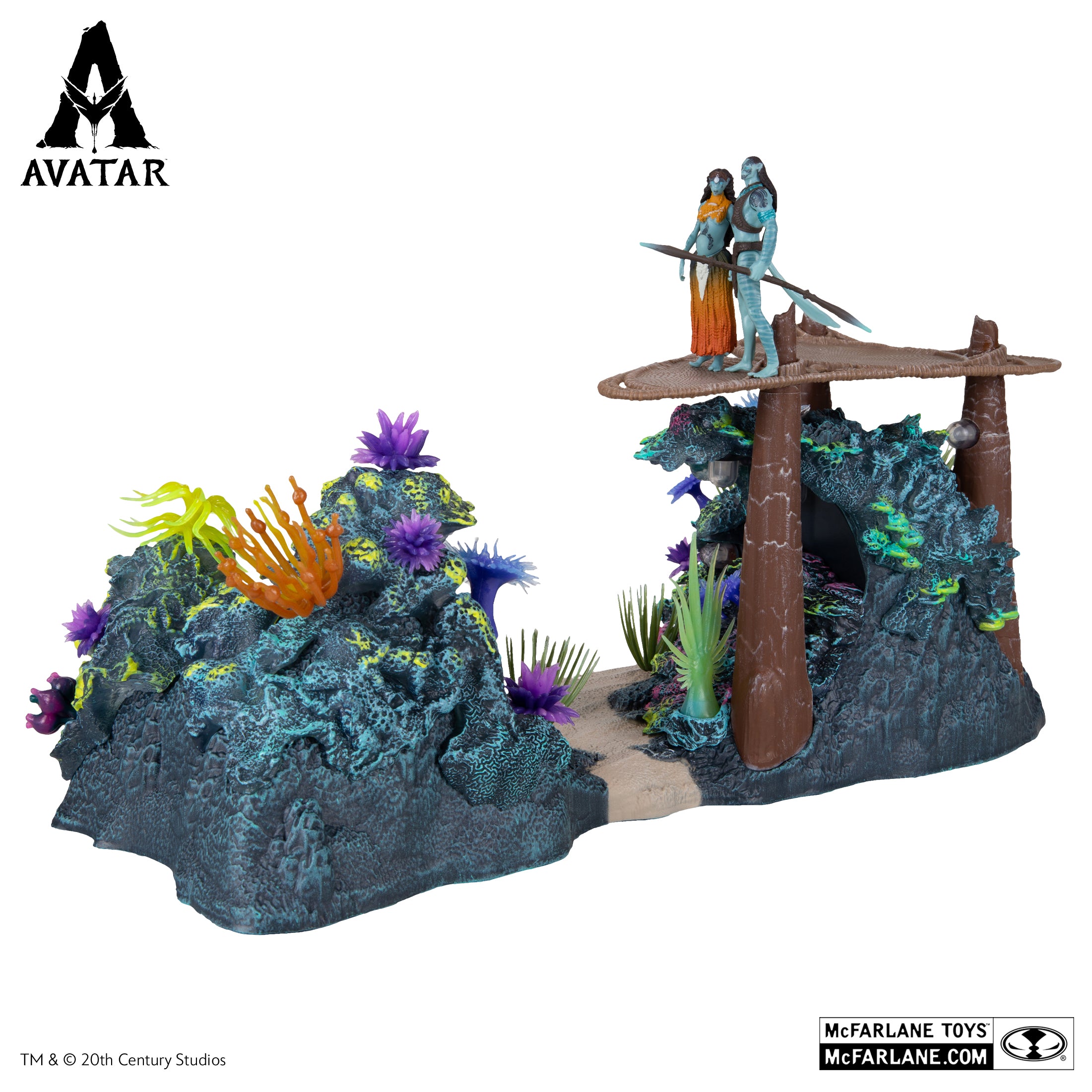 Avatar: The Way of Water Metkayina Reef w/Tonowari & Ronal World of Pandora Deluxe Set