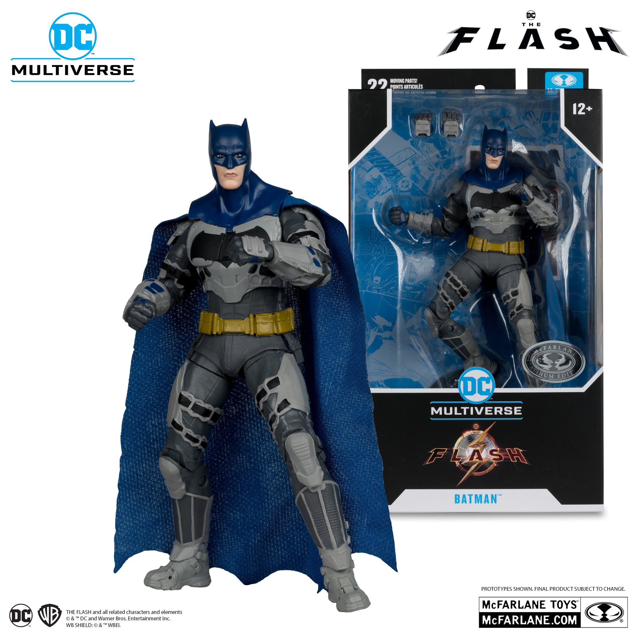 Batman Ben Afleck (The Flash Movie) Platinum Edition Figure By McFarlane