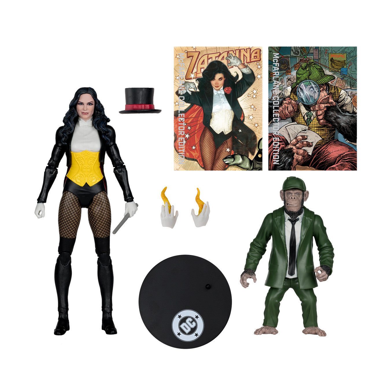 Zatanna w/Detective Chimp (DC Classic) McFarlane Collector Edition Action Figure
