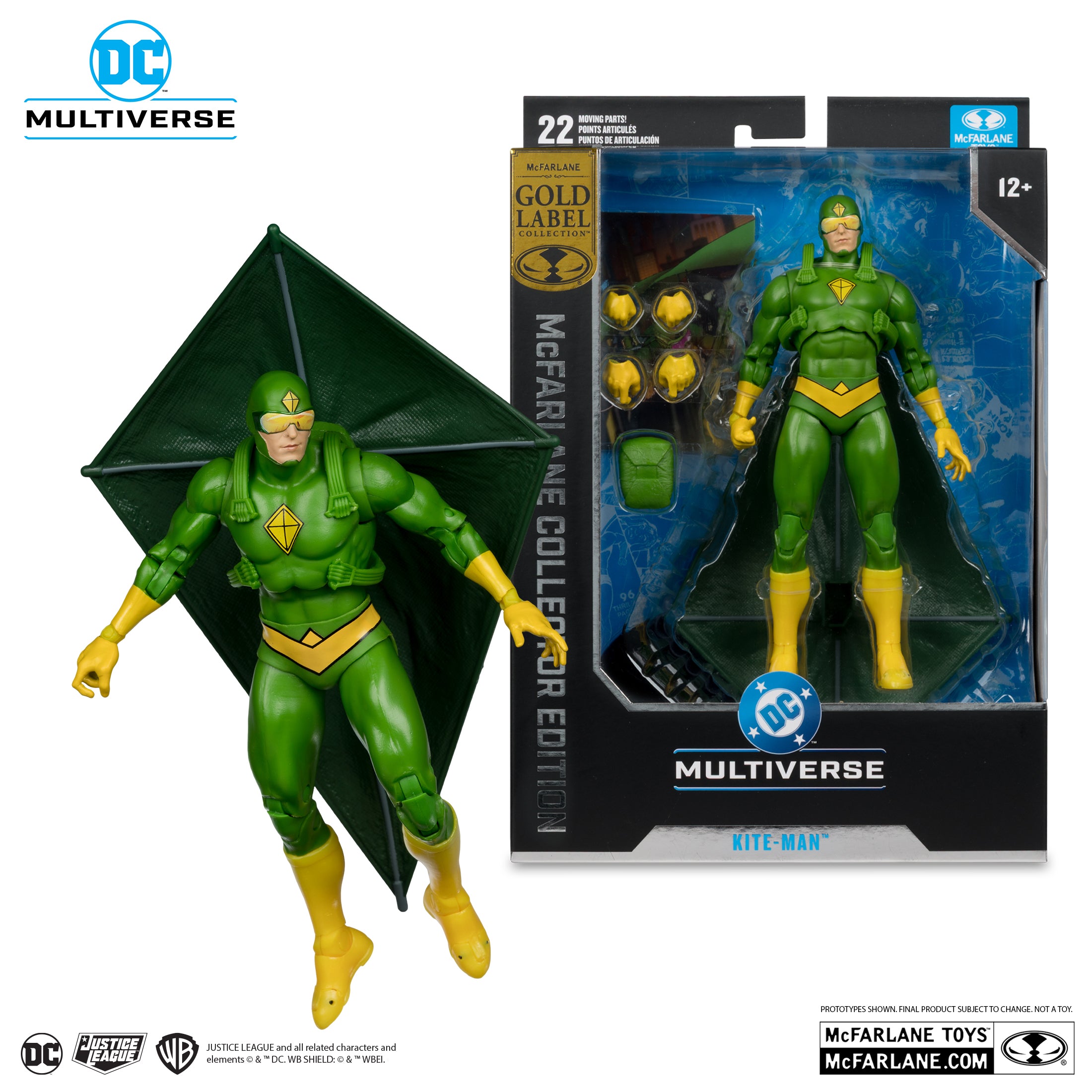 Kite-Man (Batman Rogues) Gold Label McFarlane Collector Edition Action Figure