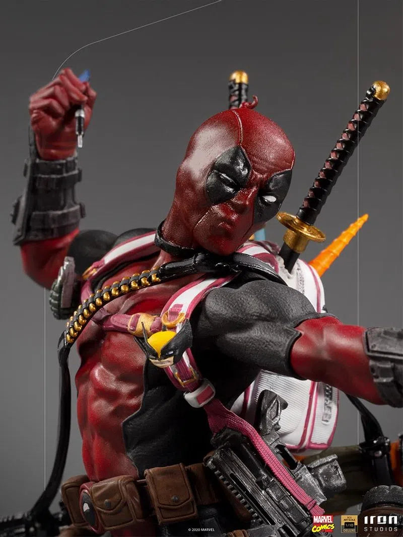 Deadpool Deluxe X-Men Bds Art Scale 1/10 Statue By Iron Studios