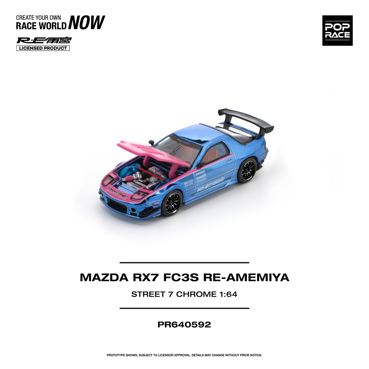 MAZDA RX7 FC3S RE-AMEMIYA Street 7 Chrome PR640592 by Pop Race
