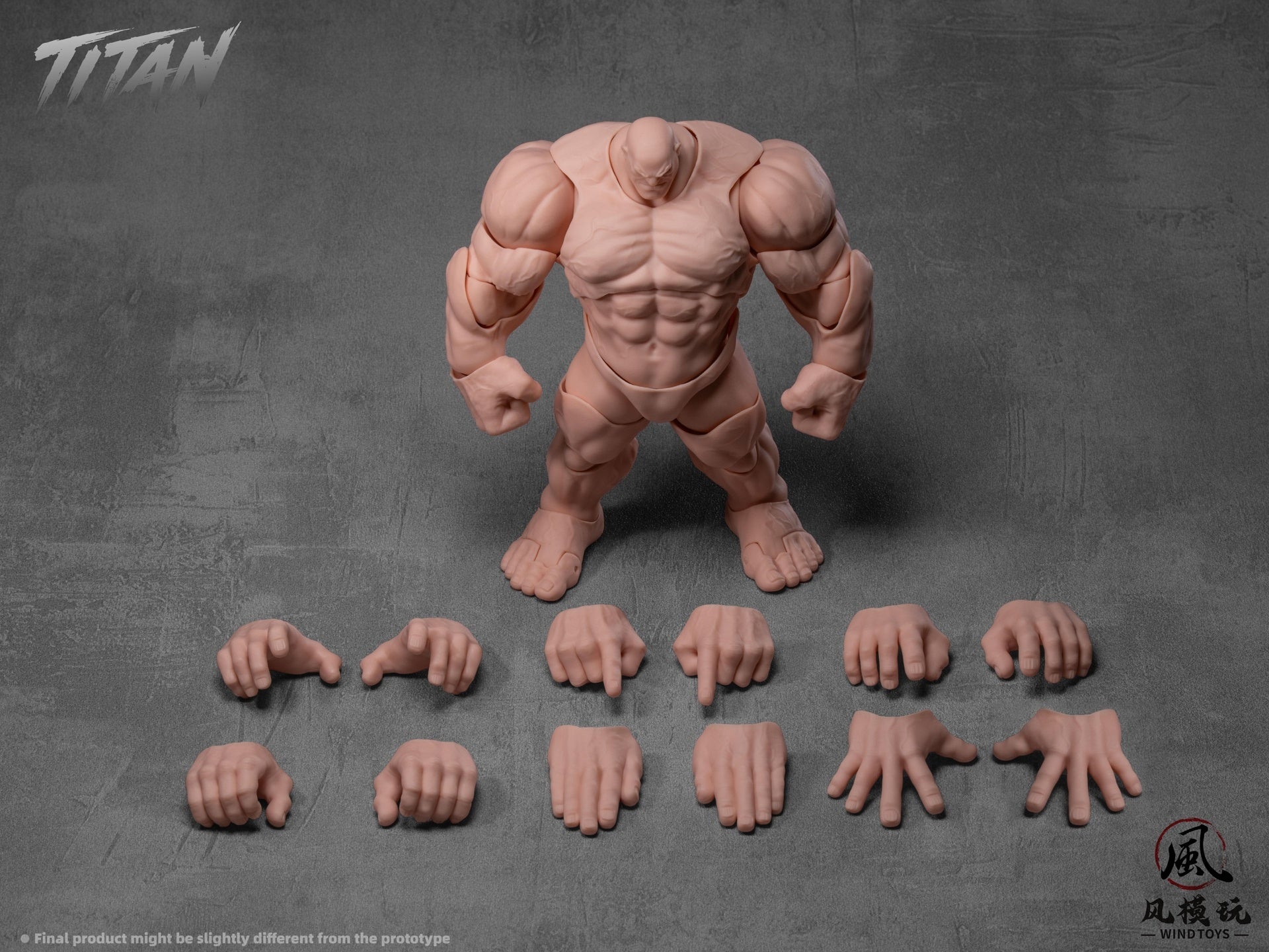 Titan 1/12 Super Action Muscle Body (Light Skin) by WIND TOYS