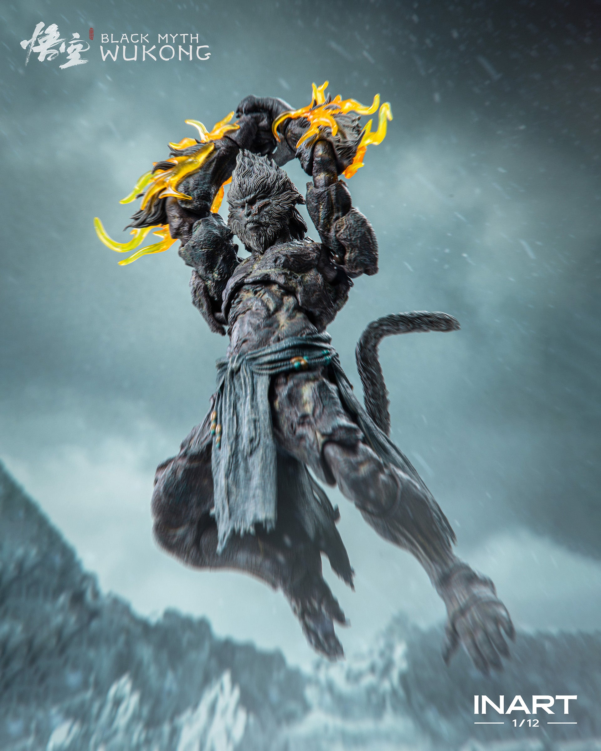 INART Black Myth Wukong Stone Monkey 1/12 Action Figure