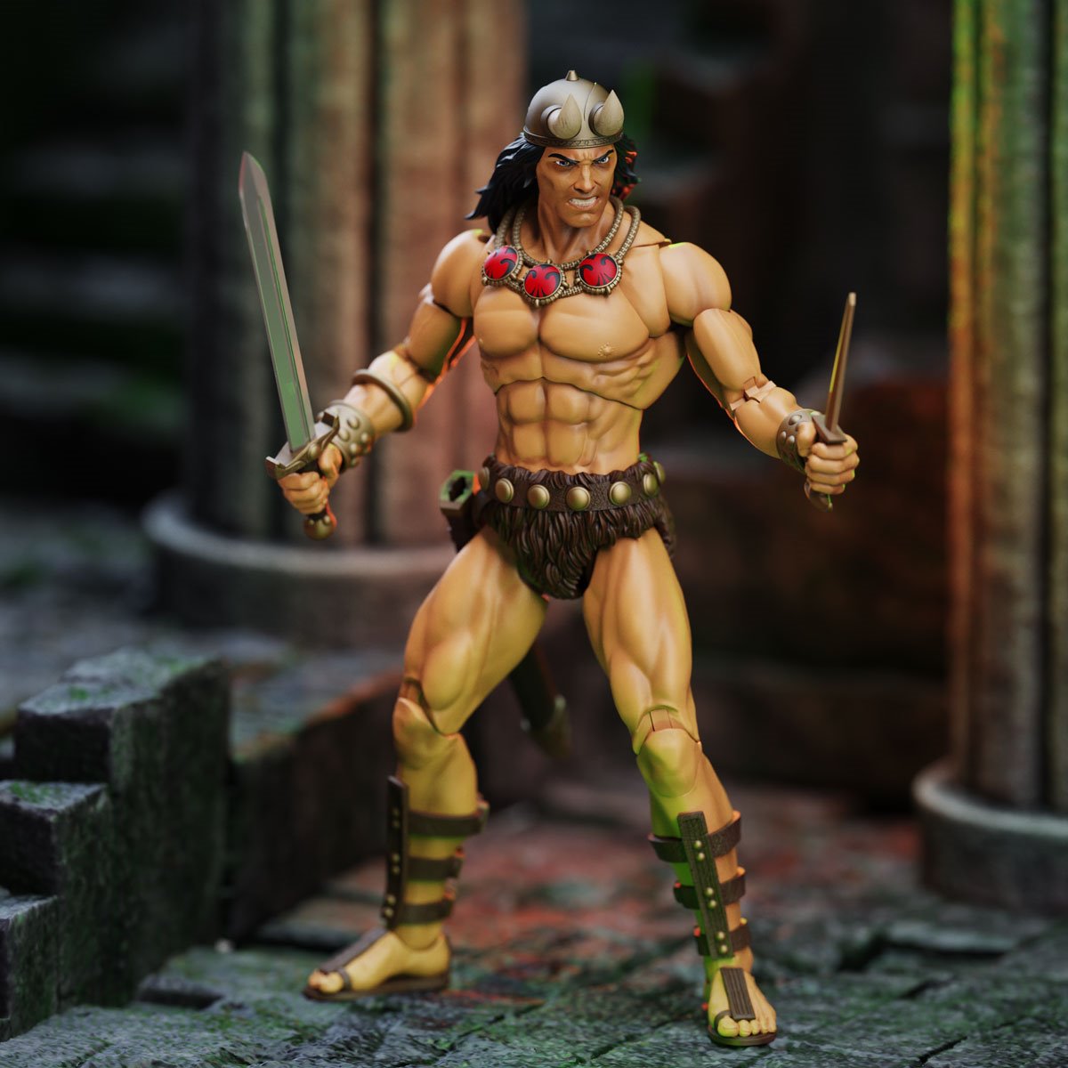 Conan the Barbarian The Tower of the Elephant Young Conan and Yag Kosha Action Figure 2-Pack By Boss Fight Studio