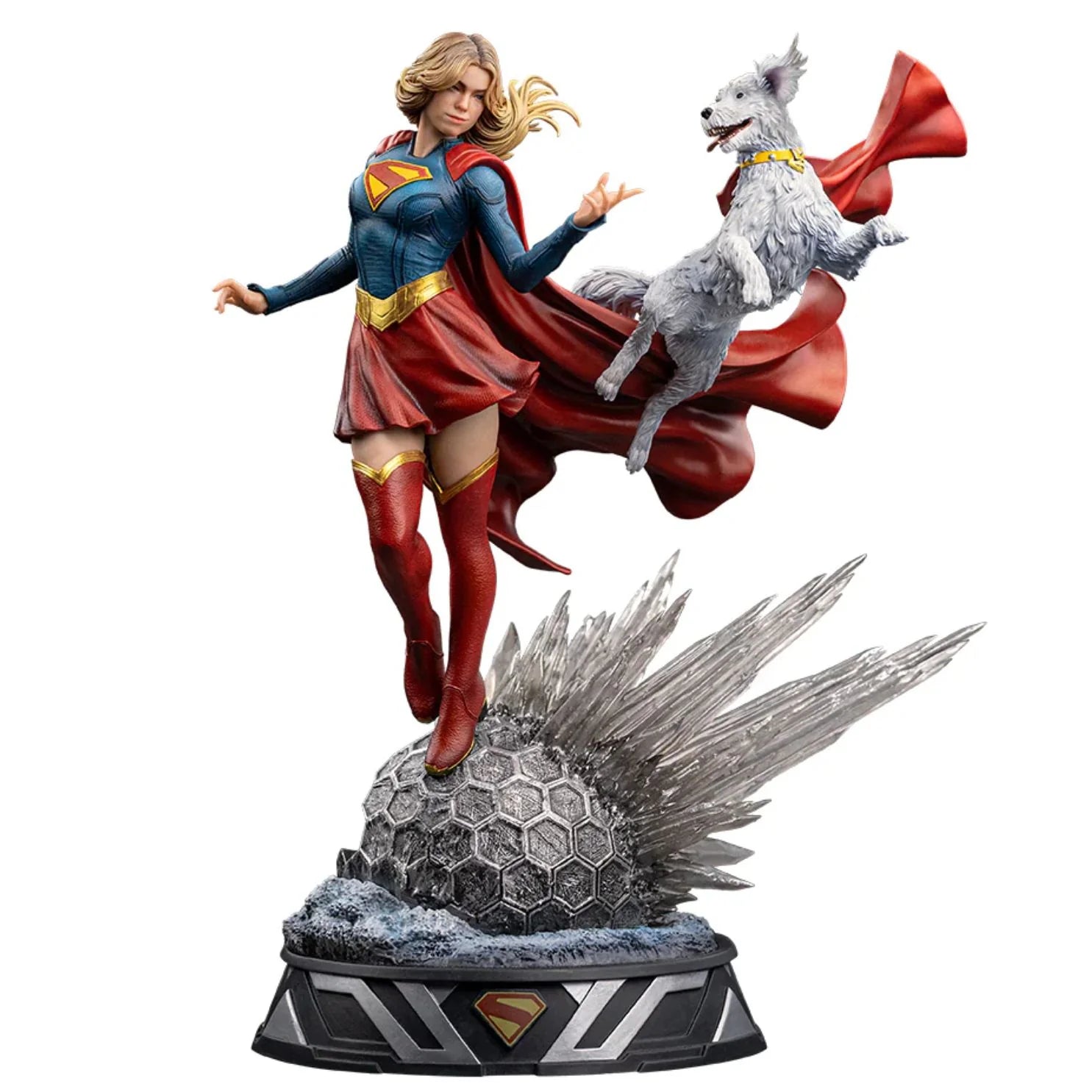 Supergirl and Krypto Statue Supergirl Movie Art Scale 1/10 by Iron Studios