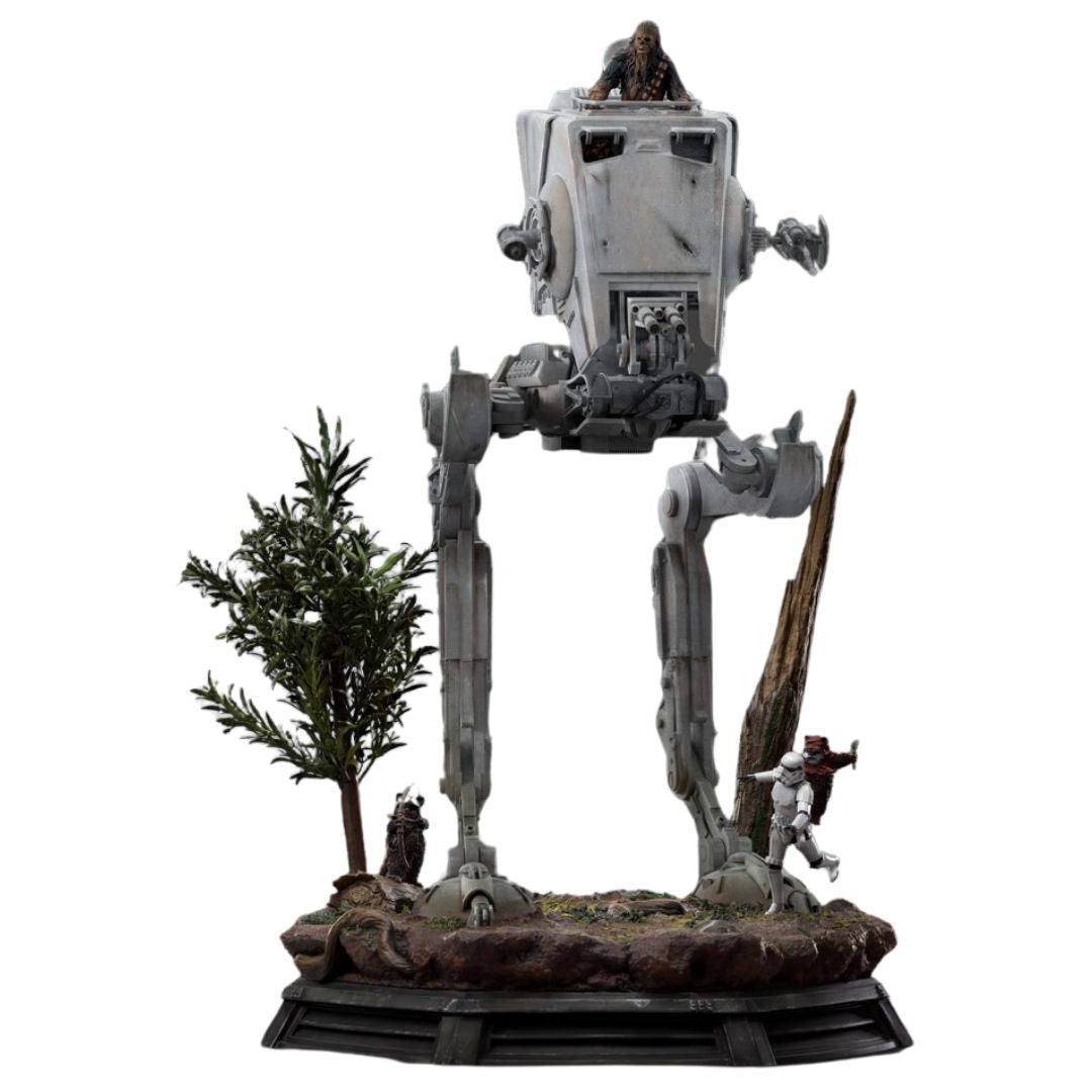 AT-ST and Chewbacca (Star Wars: Return of the Jedi) Demi Art Scale 1/20 Statue by Iron Studios