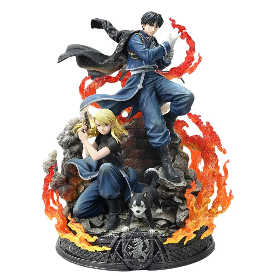 FullMetal Alchemist Roy Mustang and Riza Hawkeye Statue DX Bonus Version by Prime 1 Studios